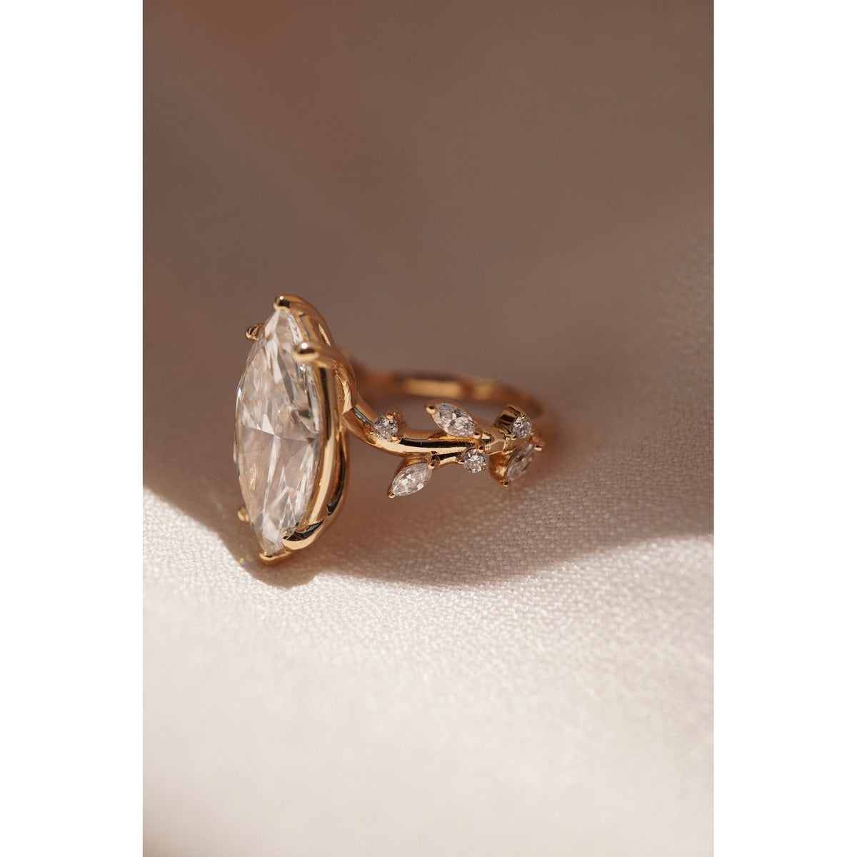 Custom Petal Engagement Ring