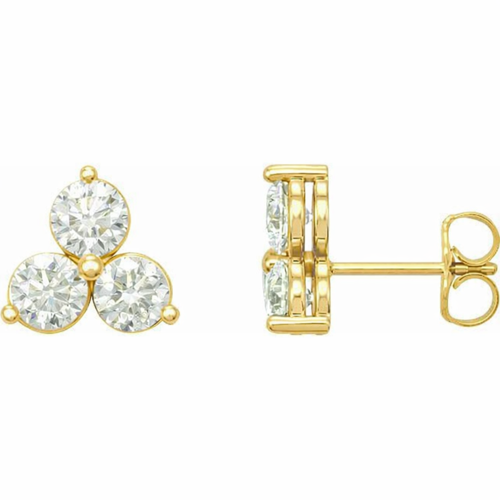 Trio Diamond Studs