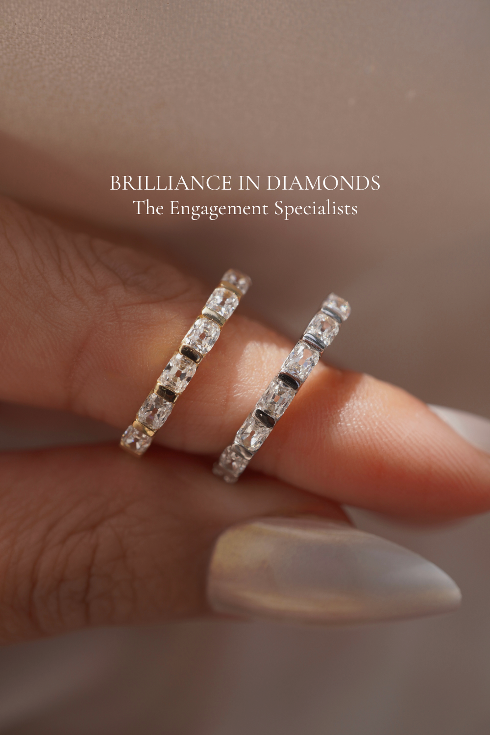 Enchanted Antique Cushion Diamond Band