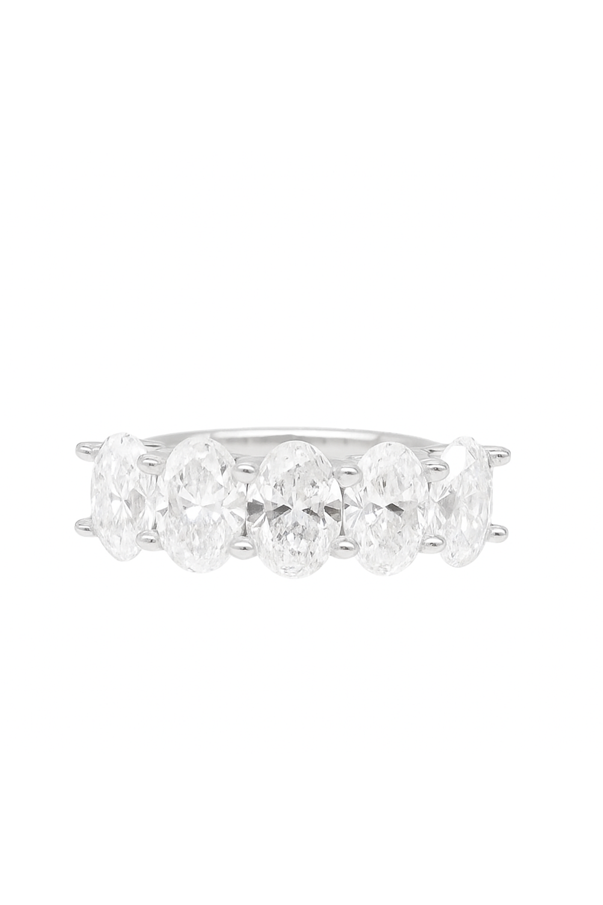 1.00ct Natural 5 Oval Diamond Band