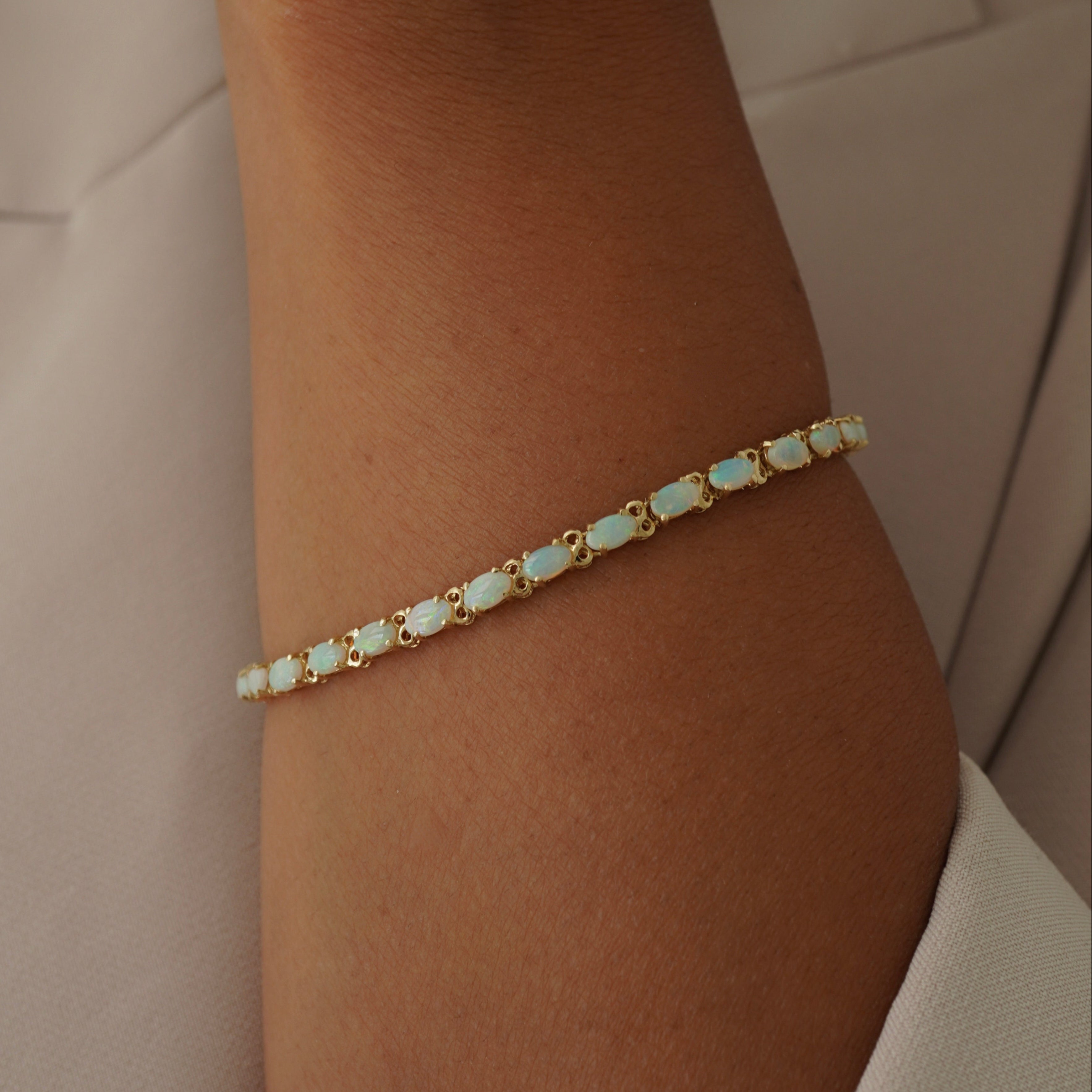 Opal Oval Bracelet