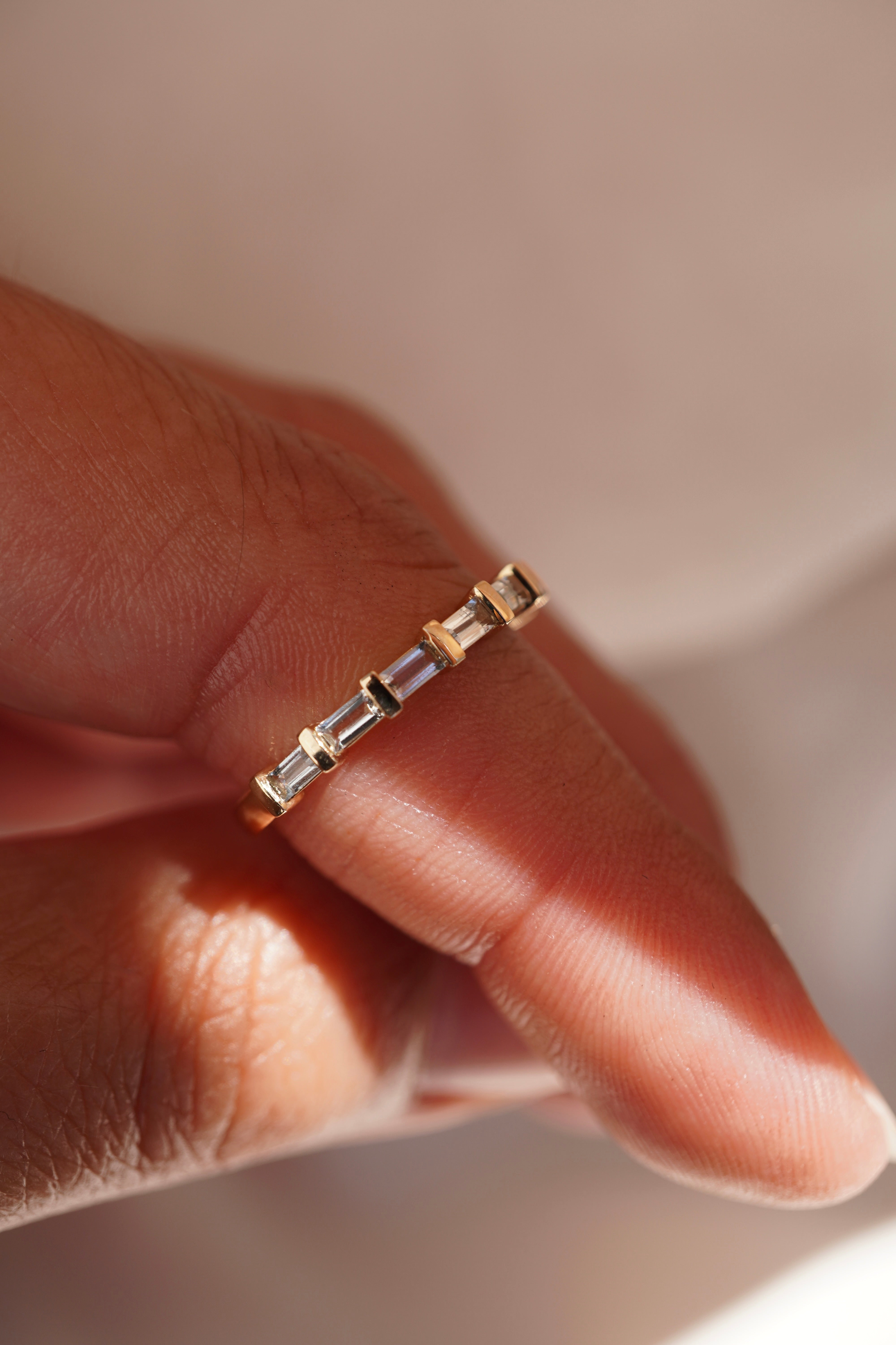 Baguette Gemstone Band