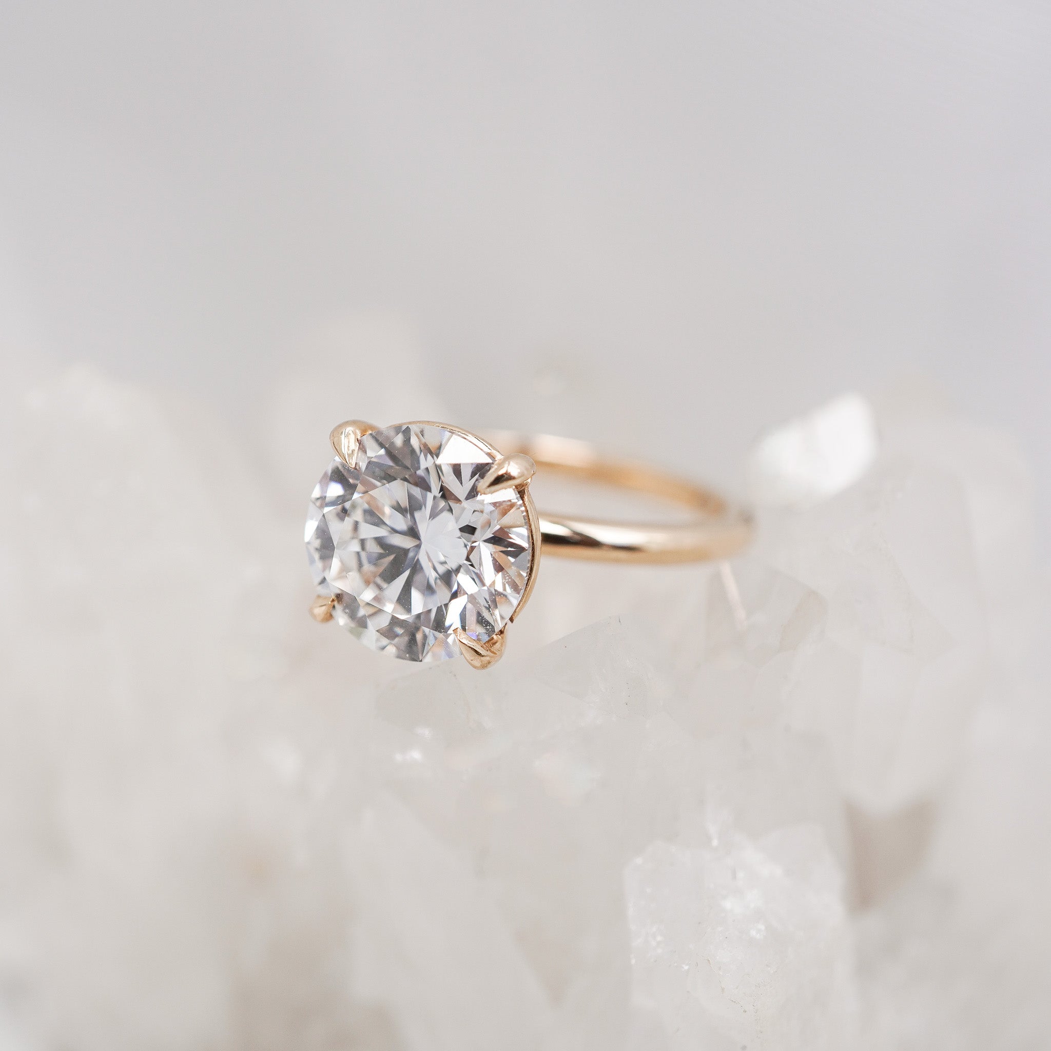 Round Diamond Solitaire