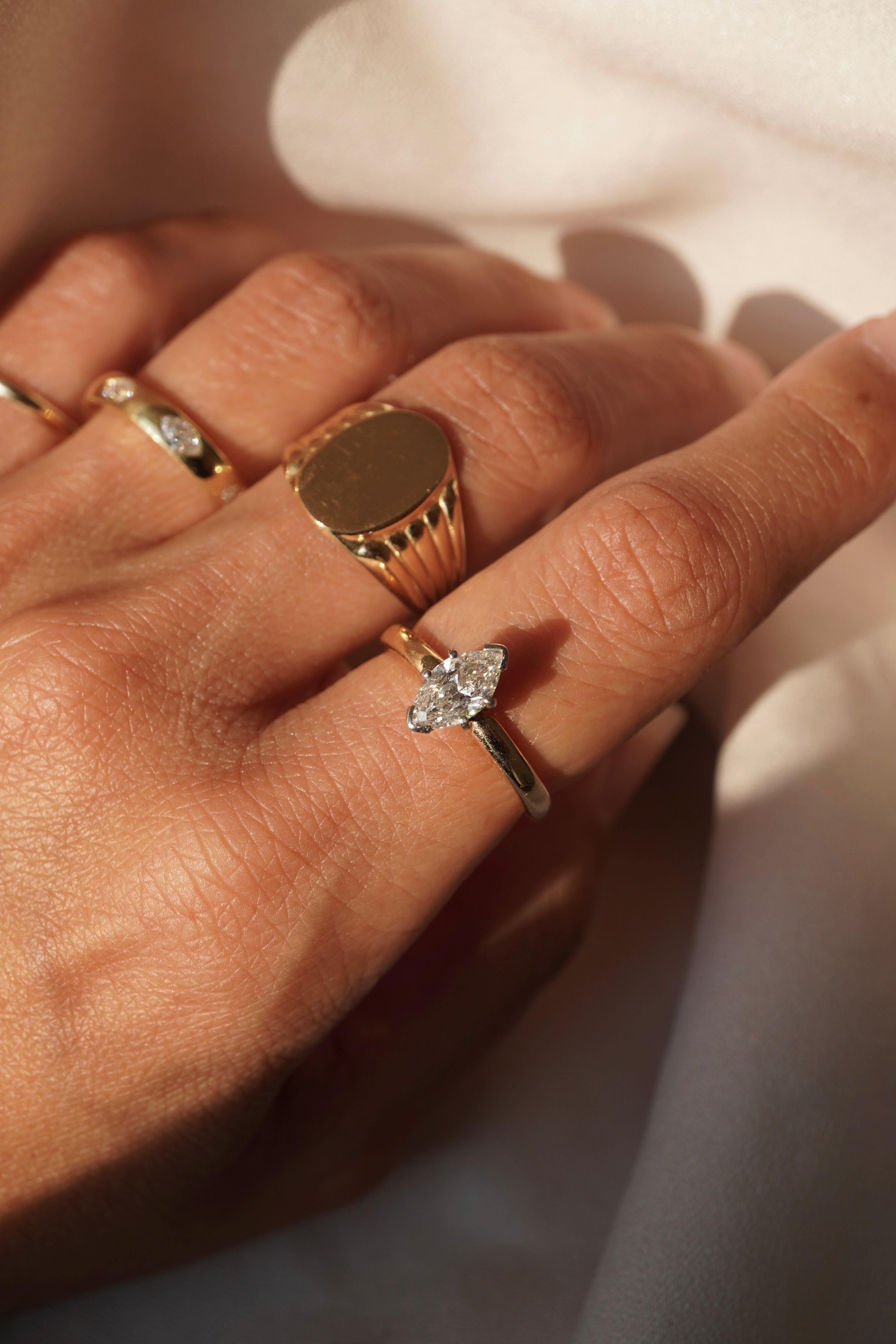 Marquise Stacking Ring