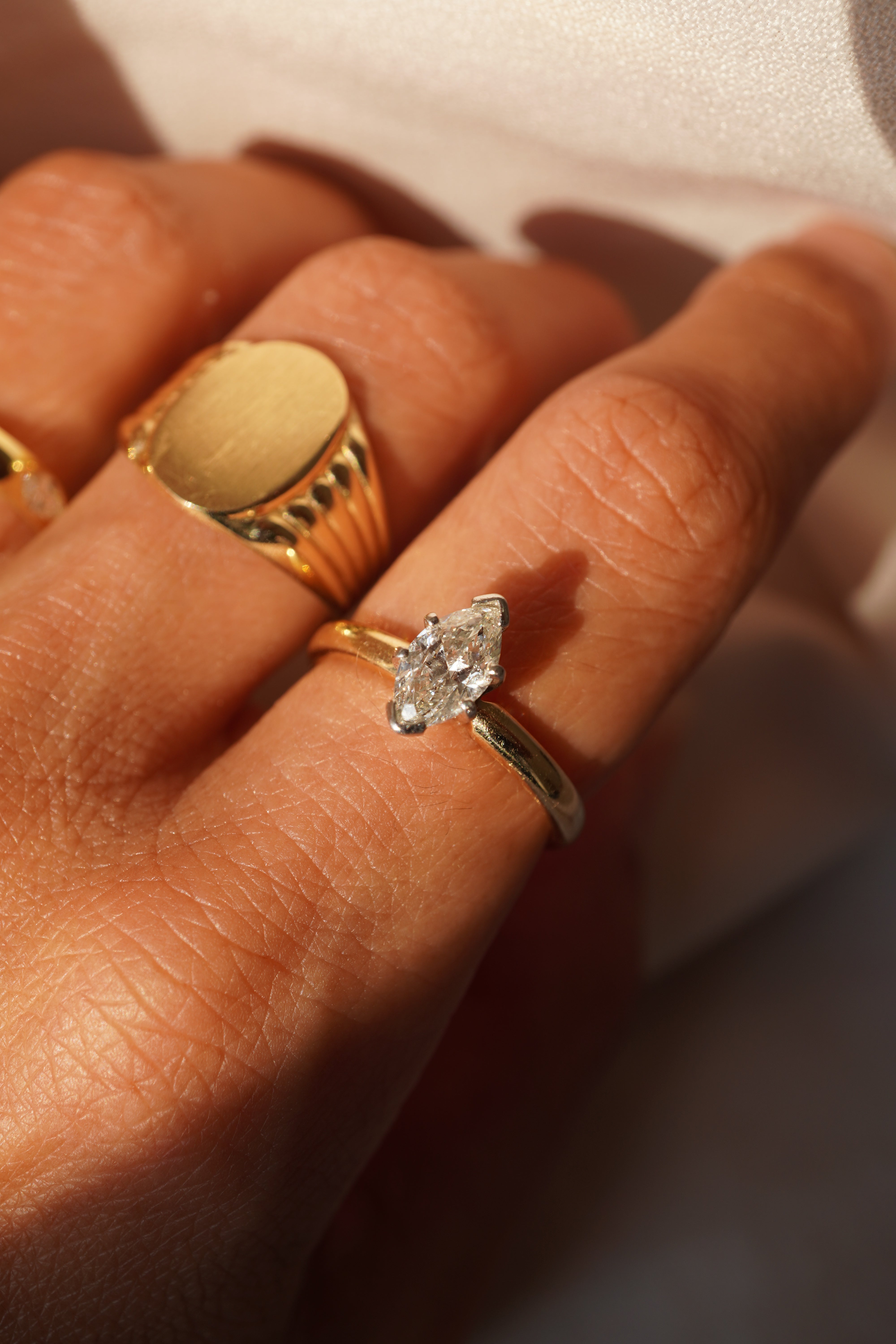 Marquise Stacking Ring