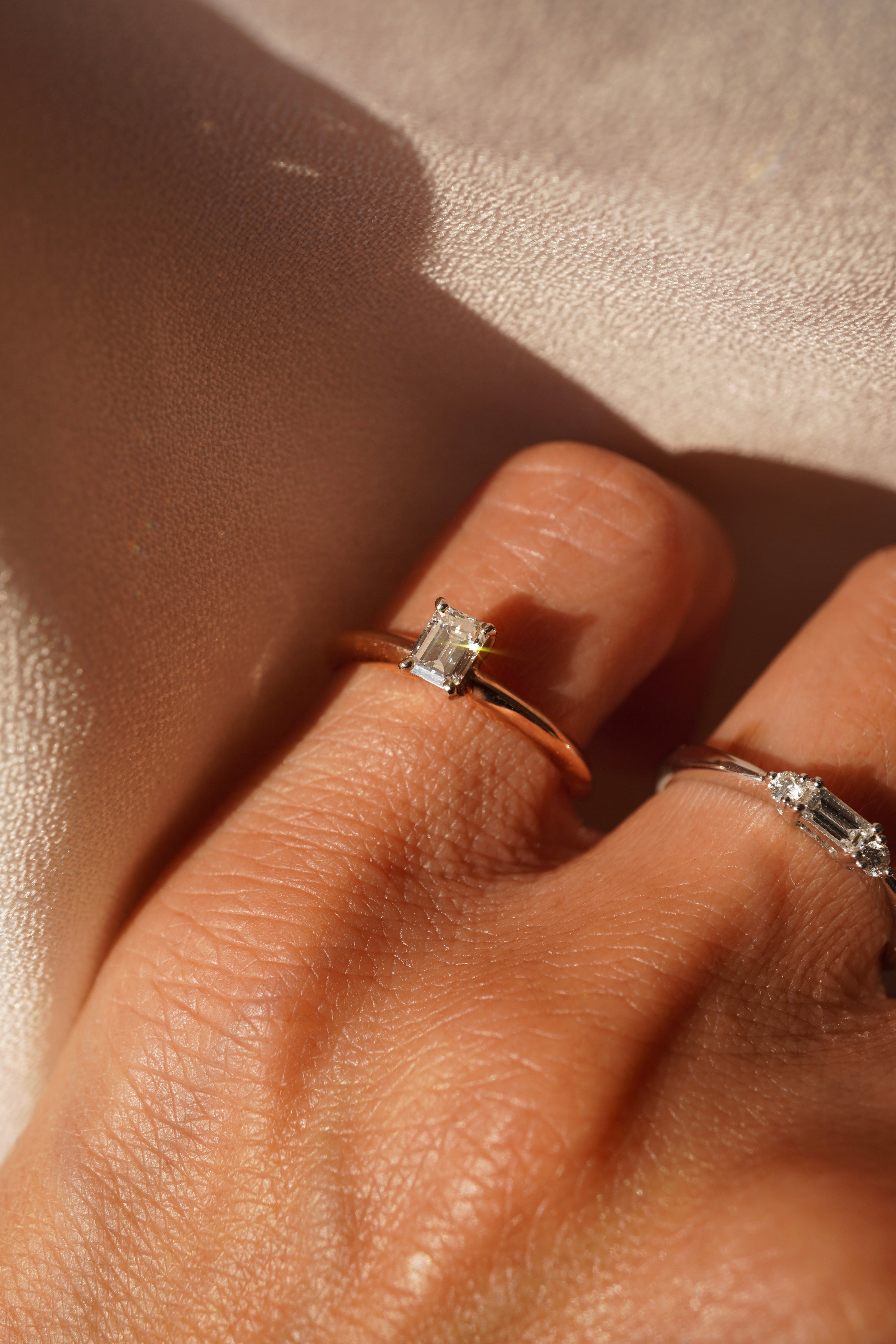 Emerald Stacking Ring