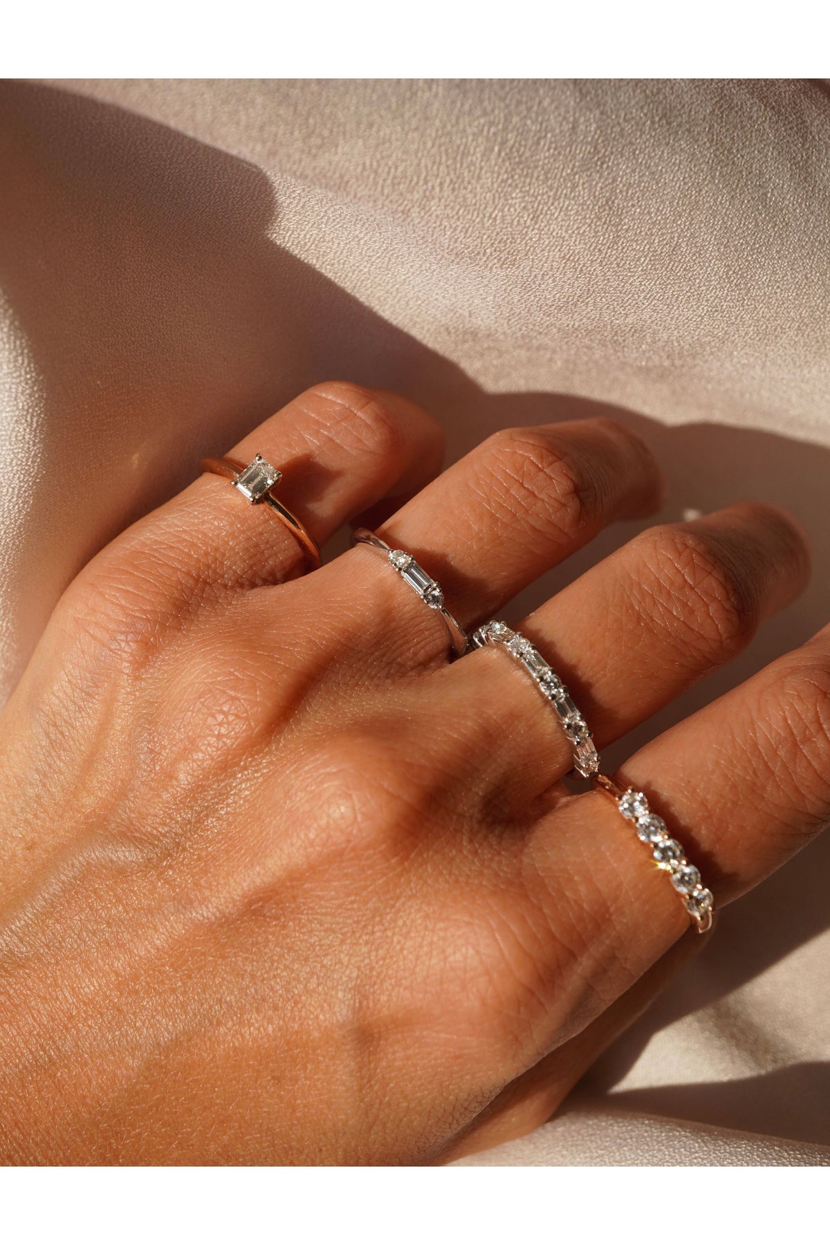 Emerald Stacking Ring