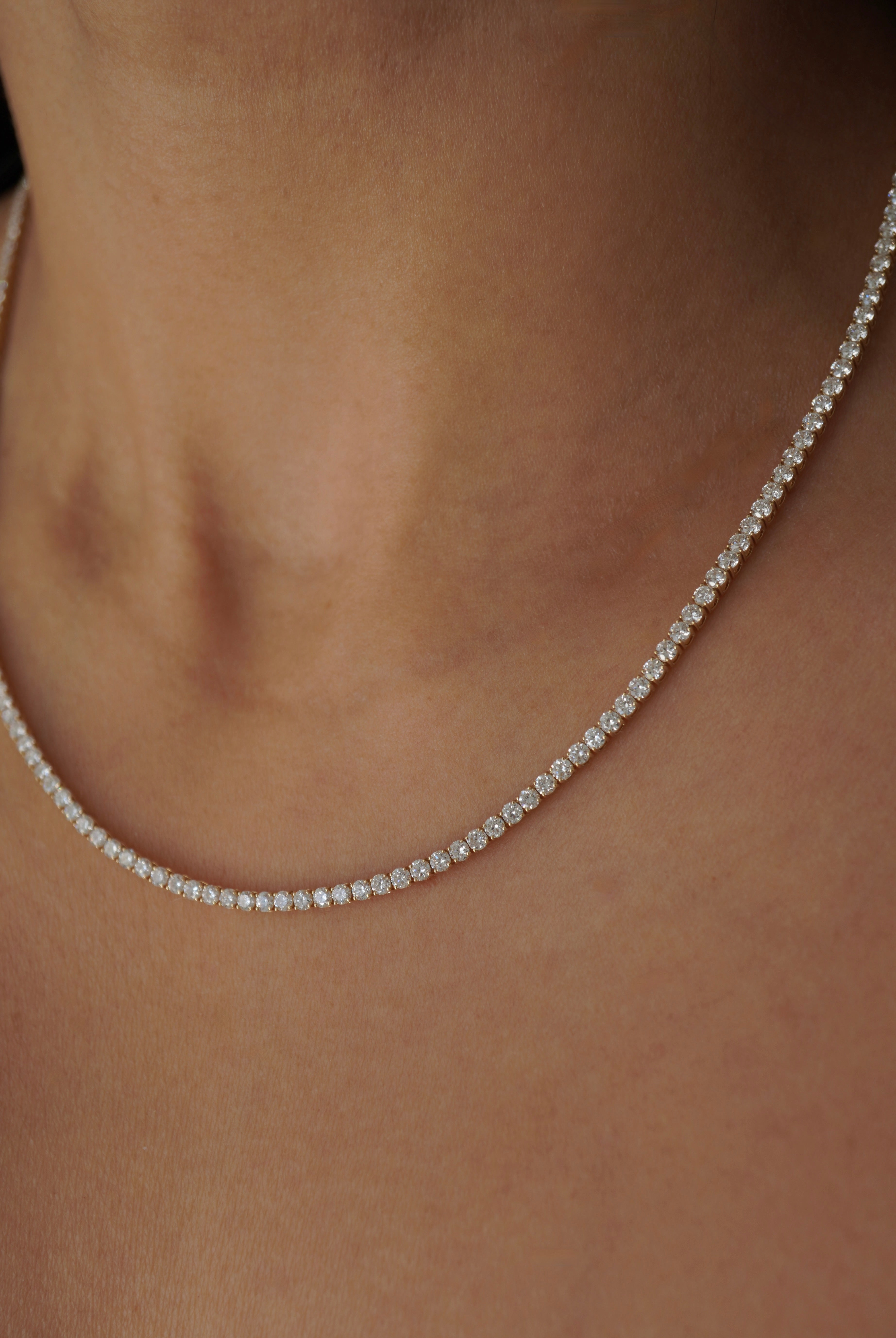 Lab Grown Diamond Tennis Necklace