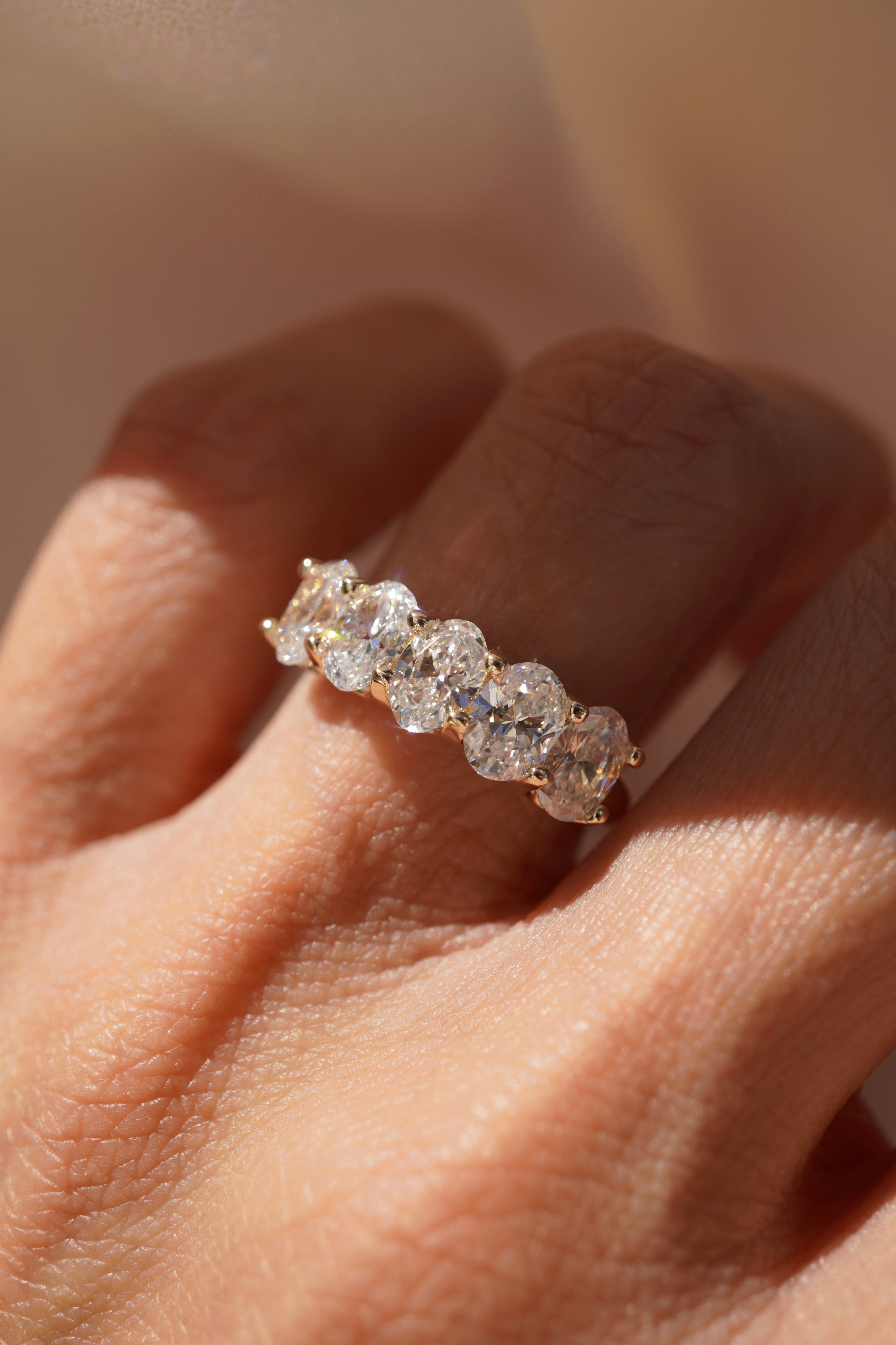 5 Oval Diamond Band