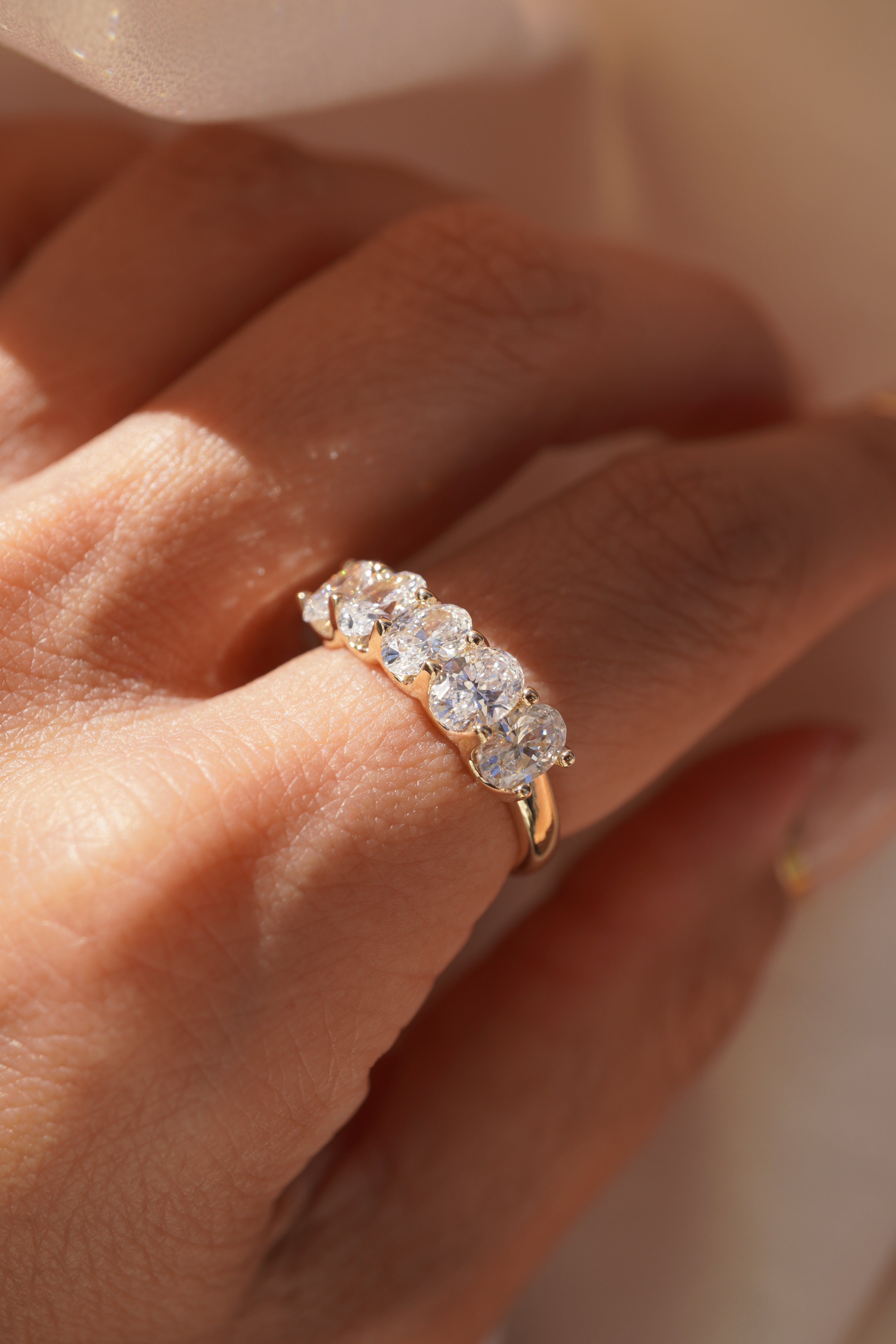 5 Oval Diamond Band