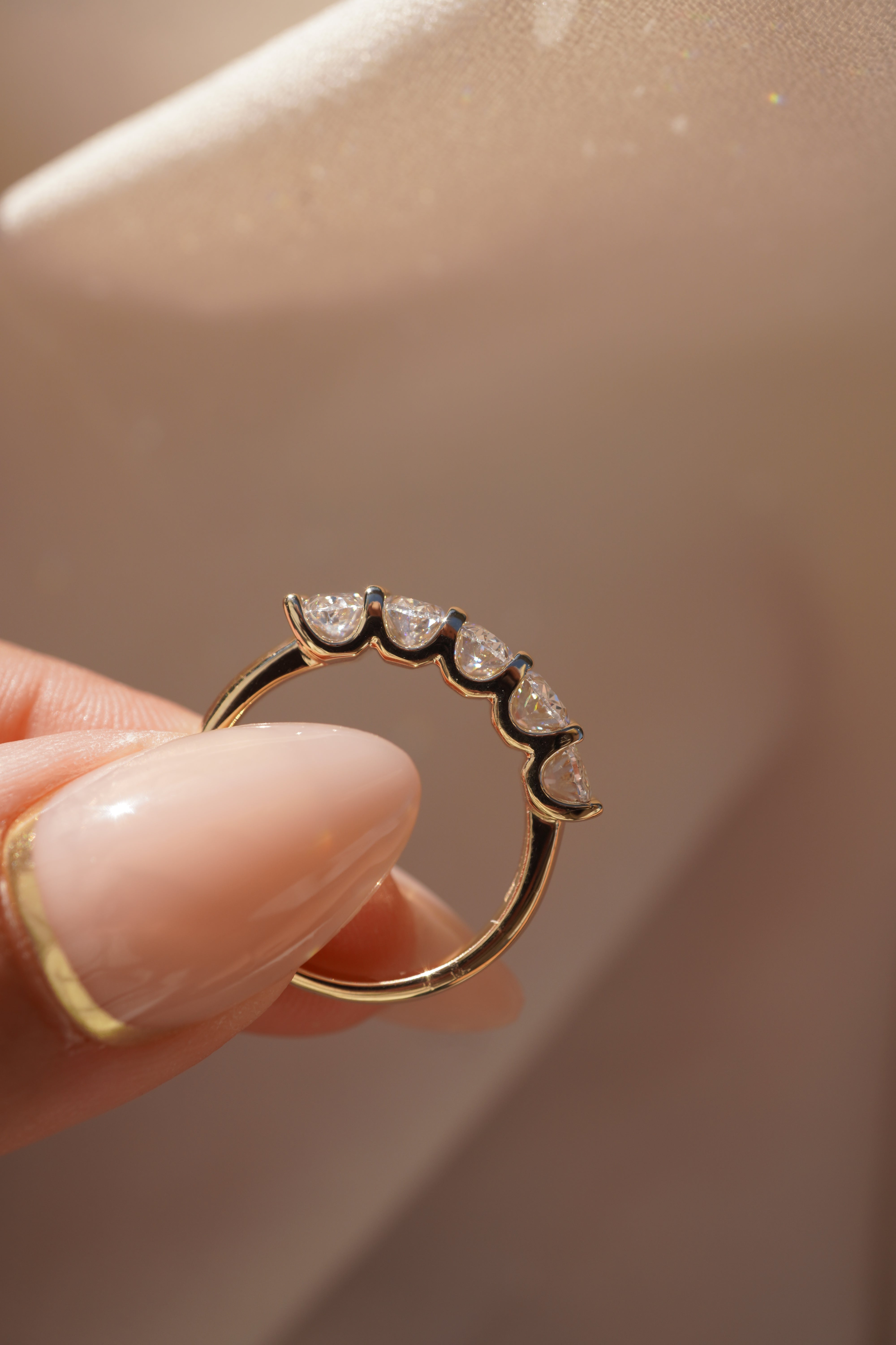 5 Oval Diamond Band