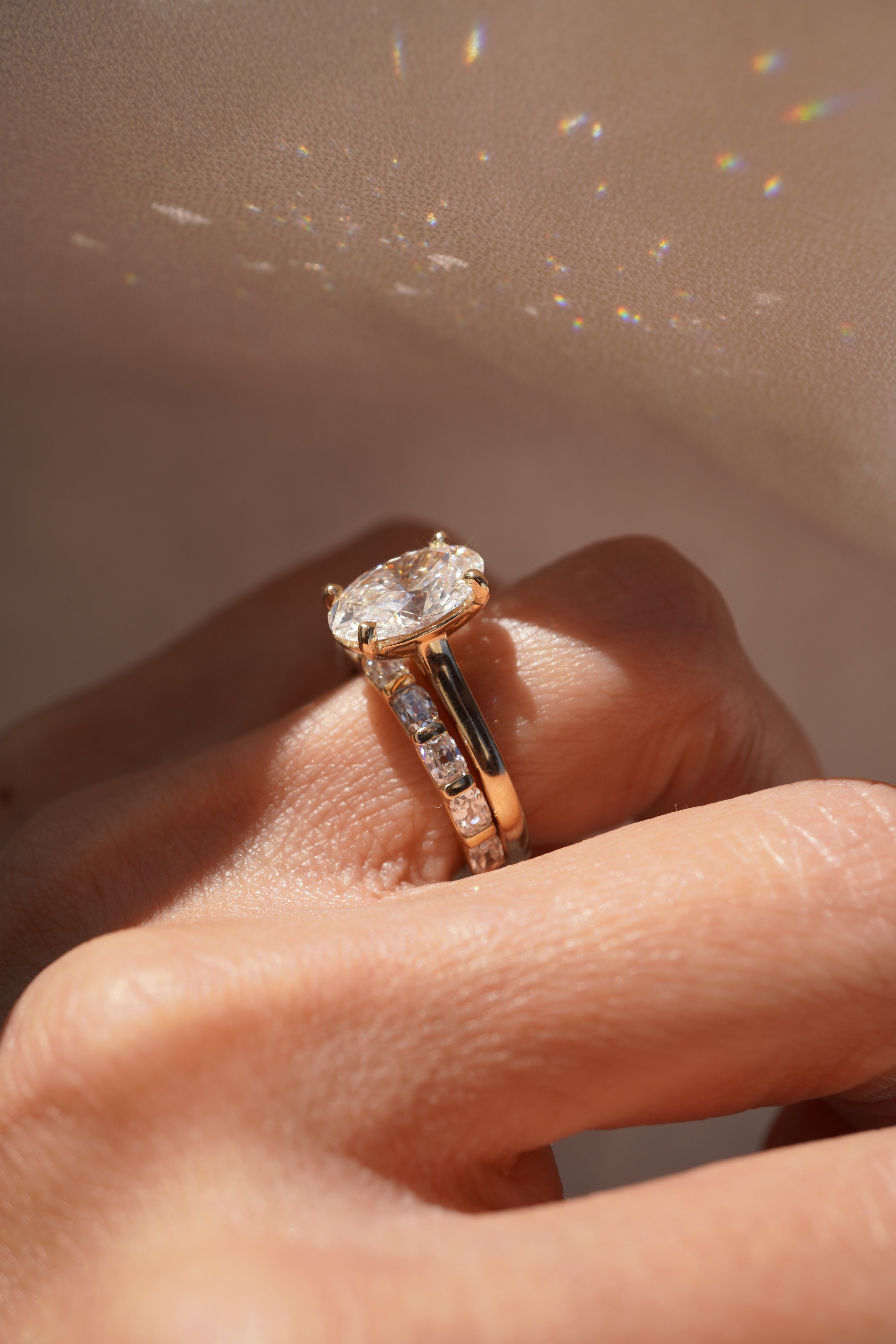 Enchanted Antique Cushion Diamond Band