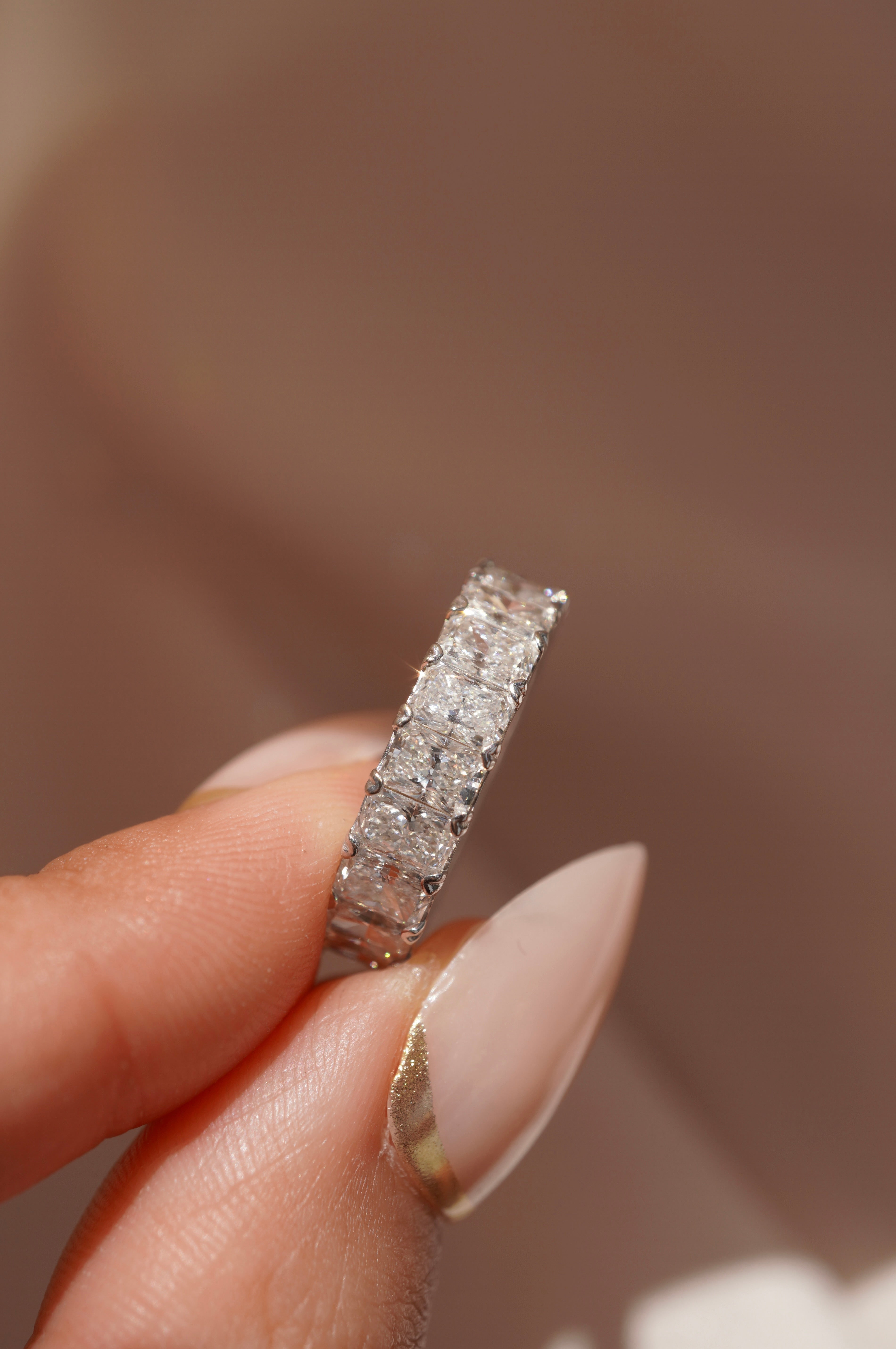 Vault Lab Grown Radiant Diamond Eternity Band