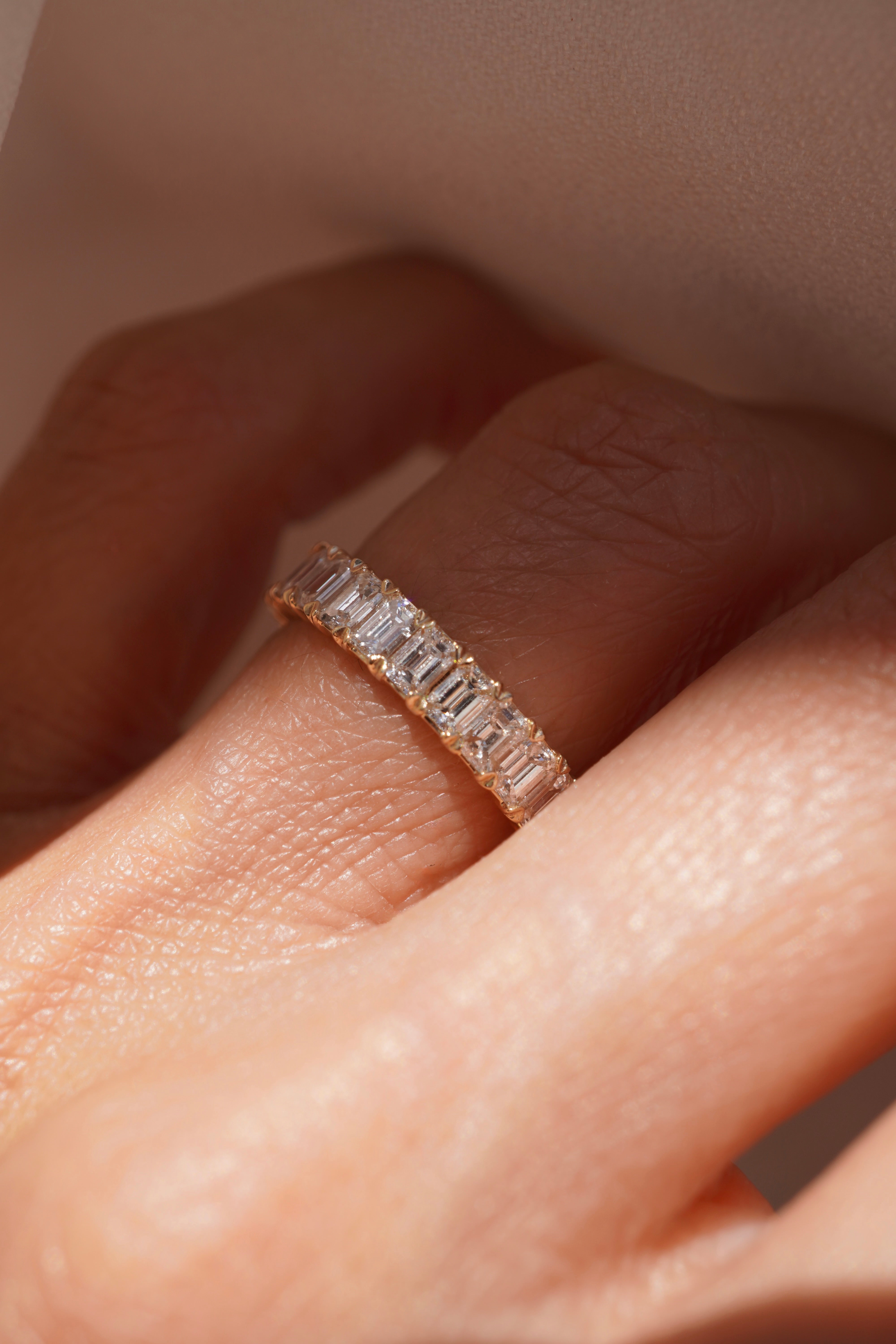Vault Natural Petite Emerald Eternity Band