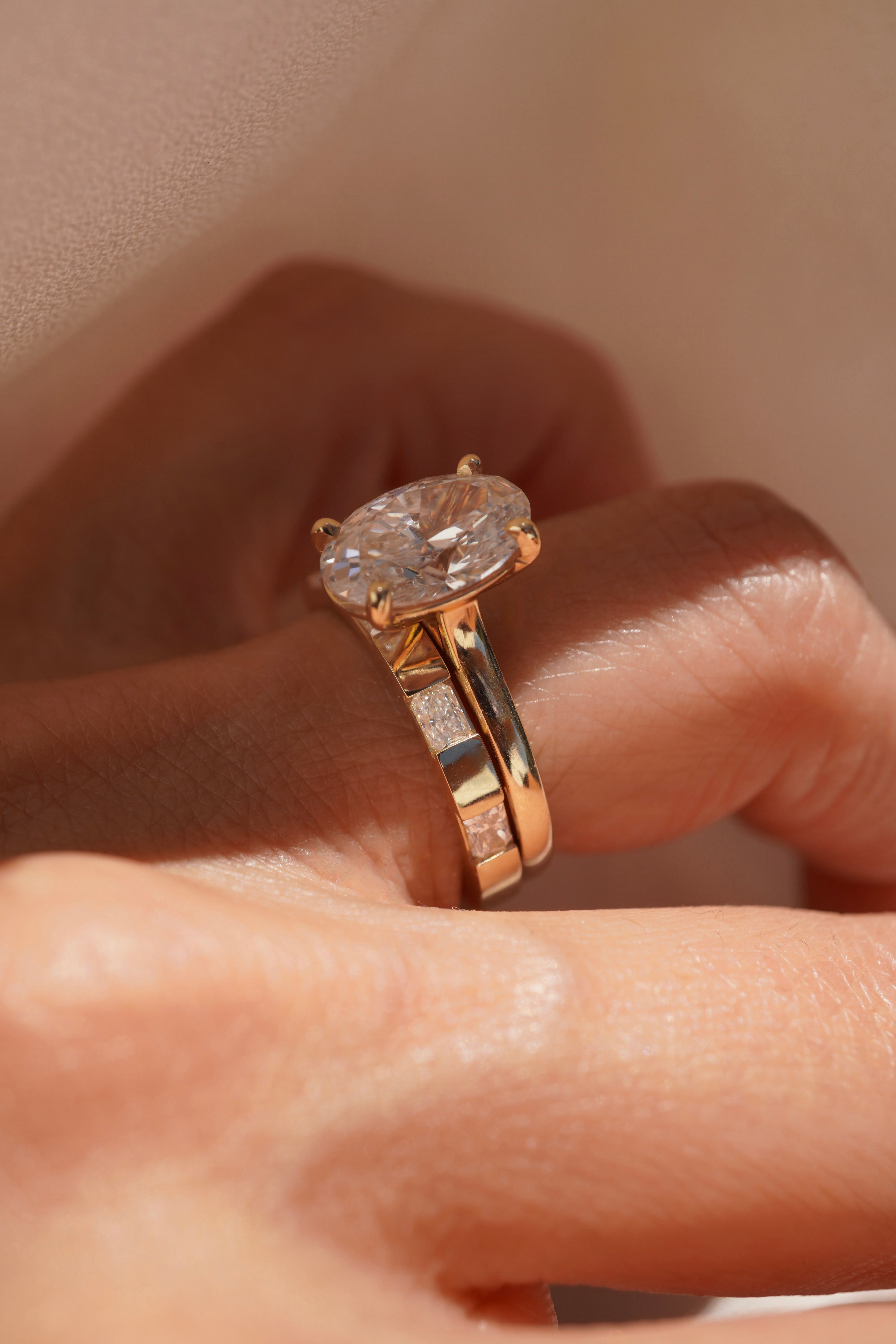 Radiant Inlay Diamond Band