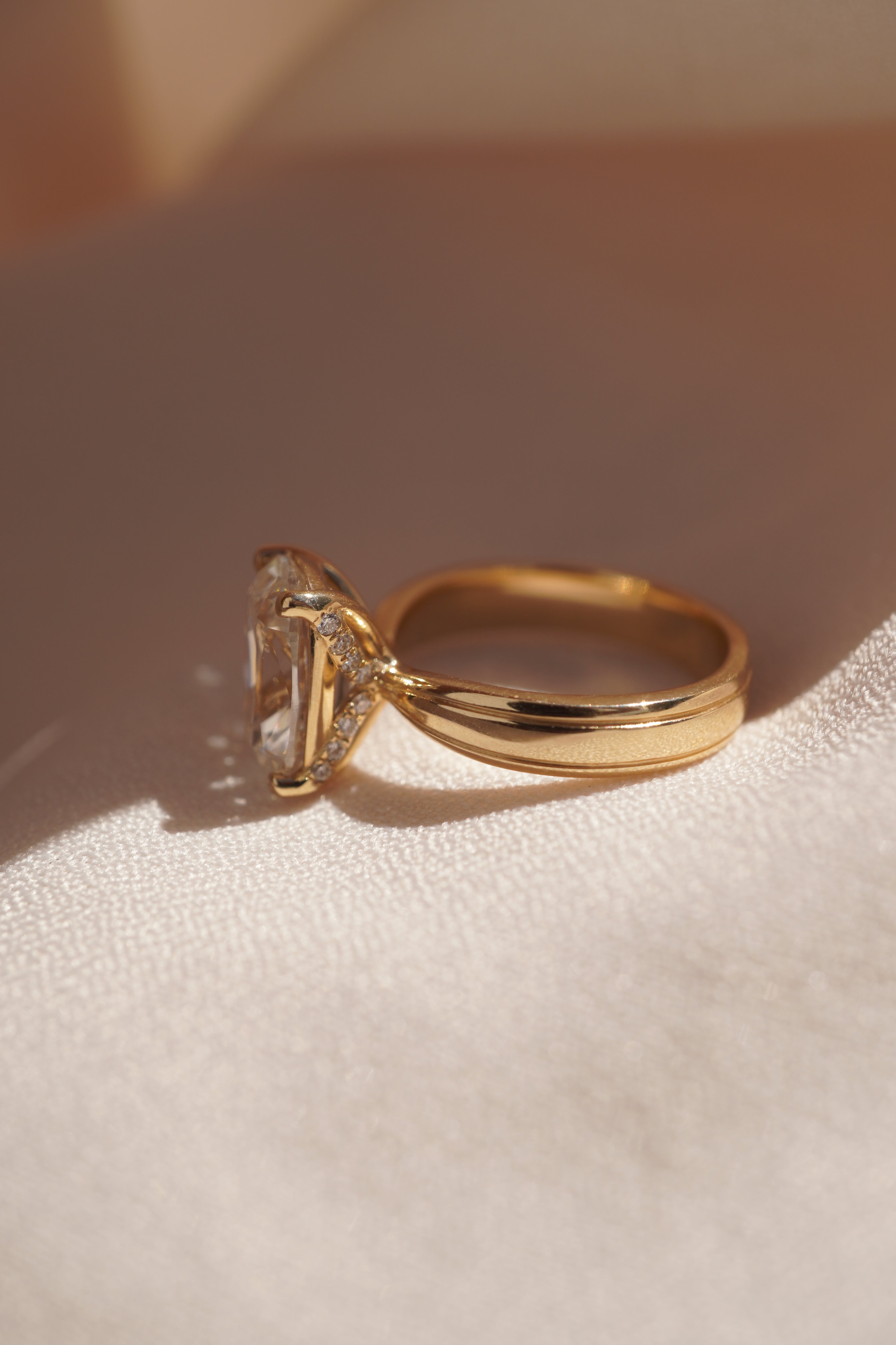 Margot Old Mine Cushion Ring