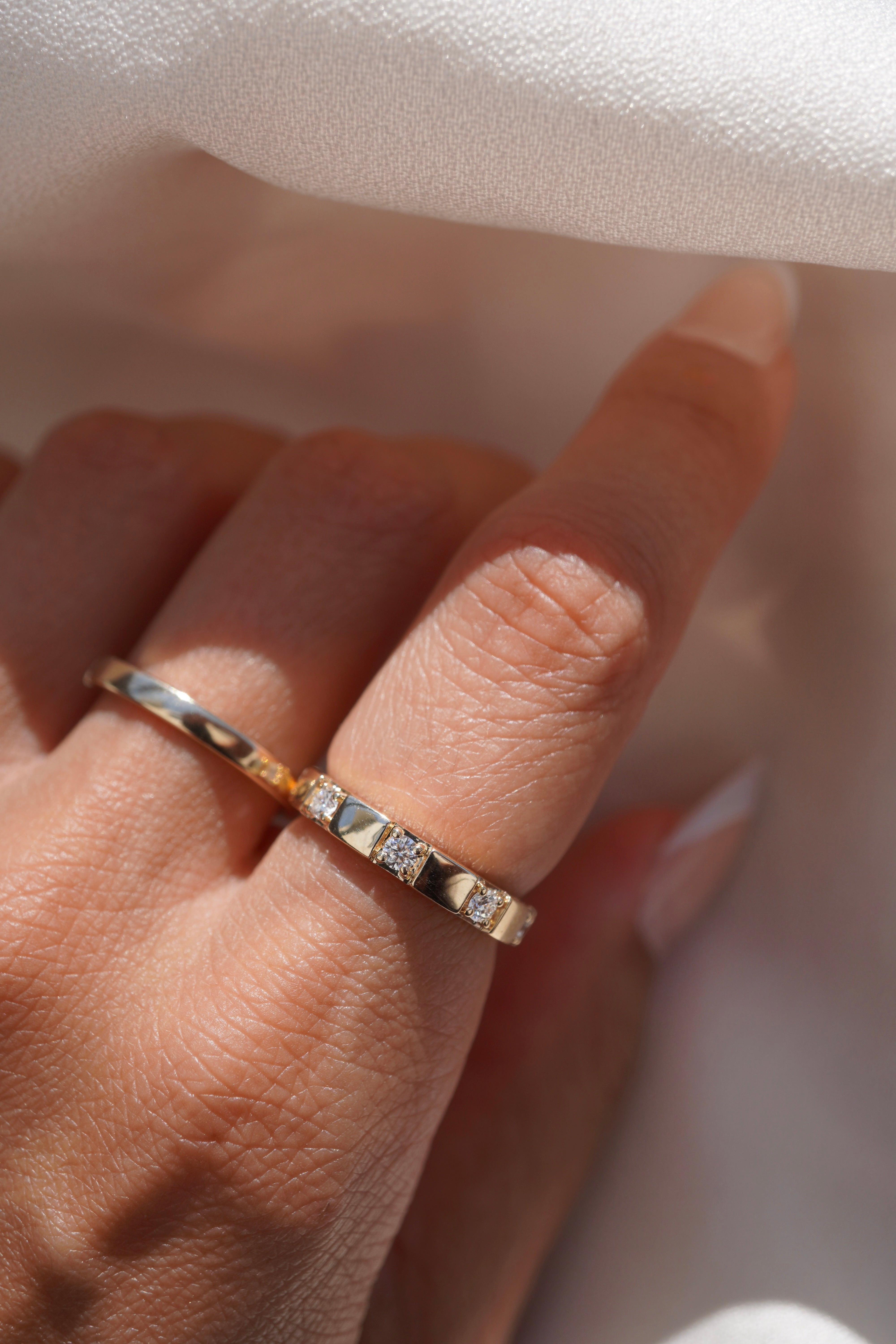 Inlay Diamond Band