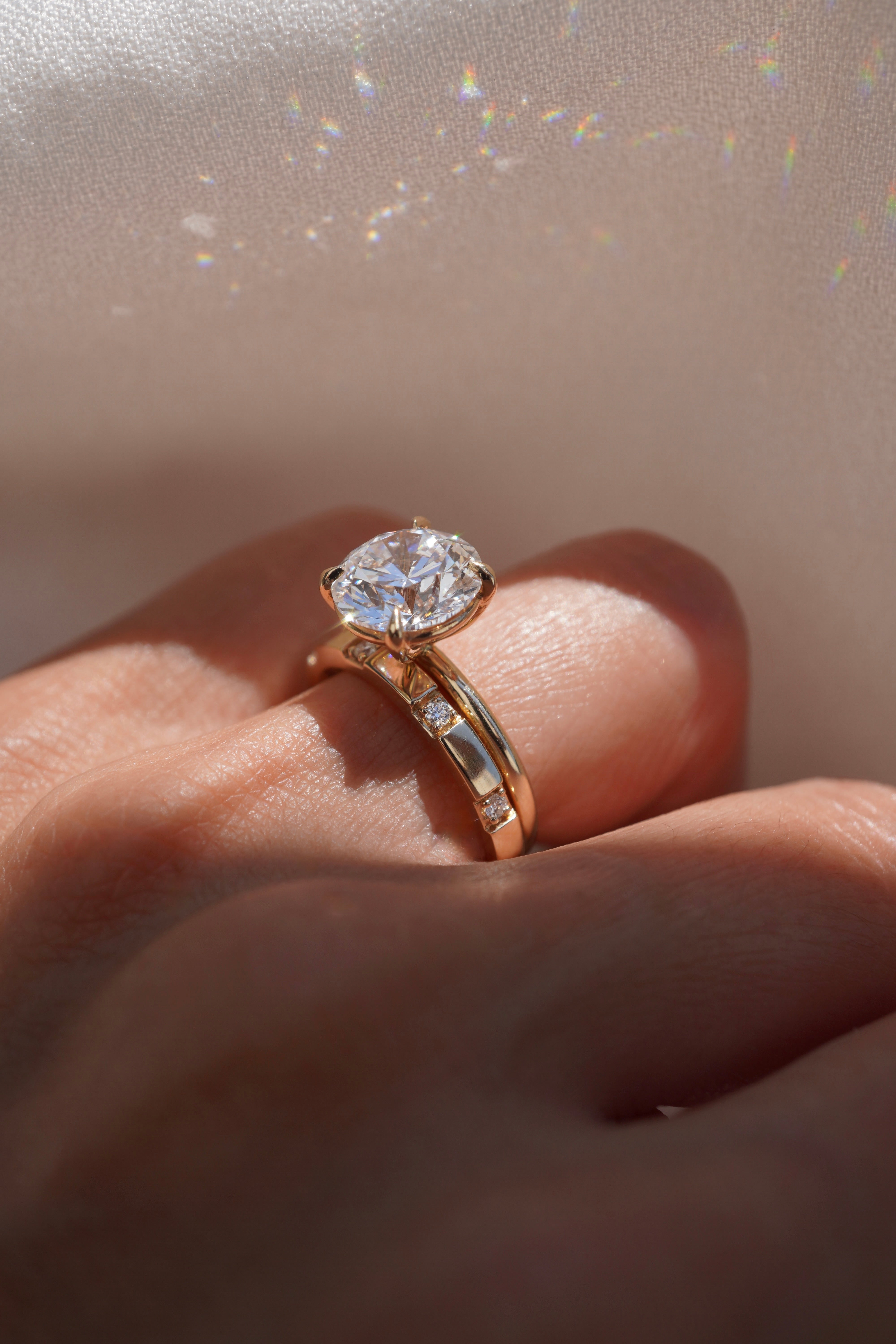 Inlay Diamond Band