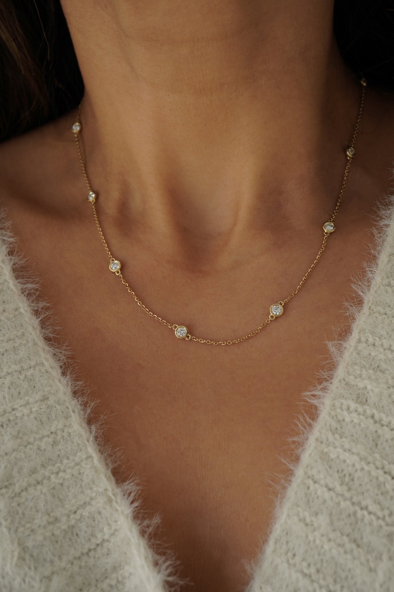 Diamond Distance Necklace
