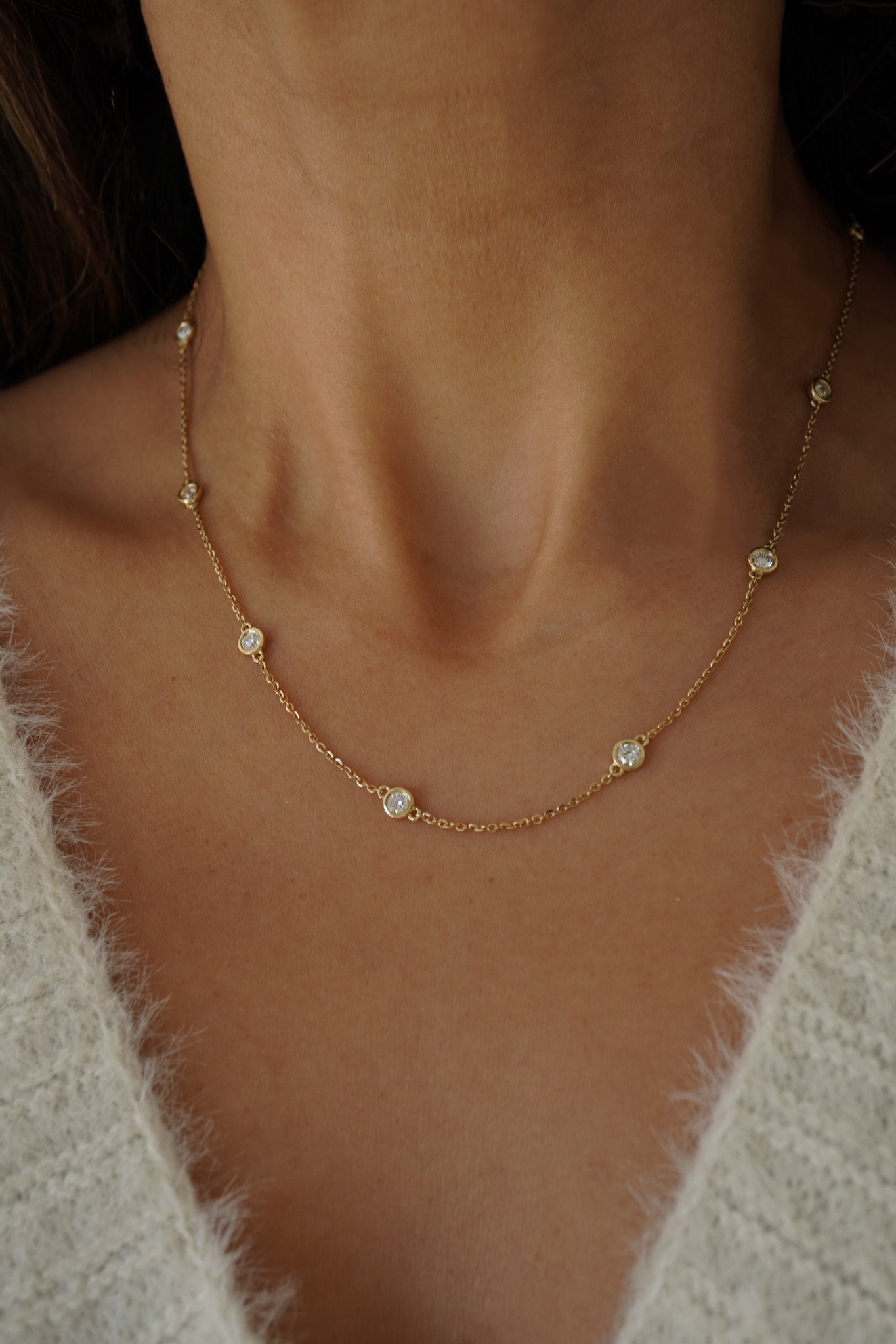Diamond Distance Necklace