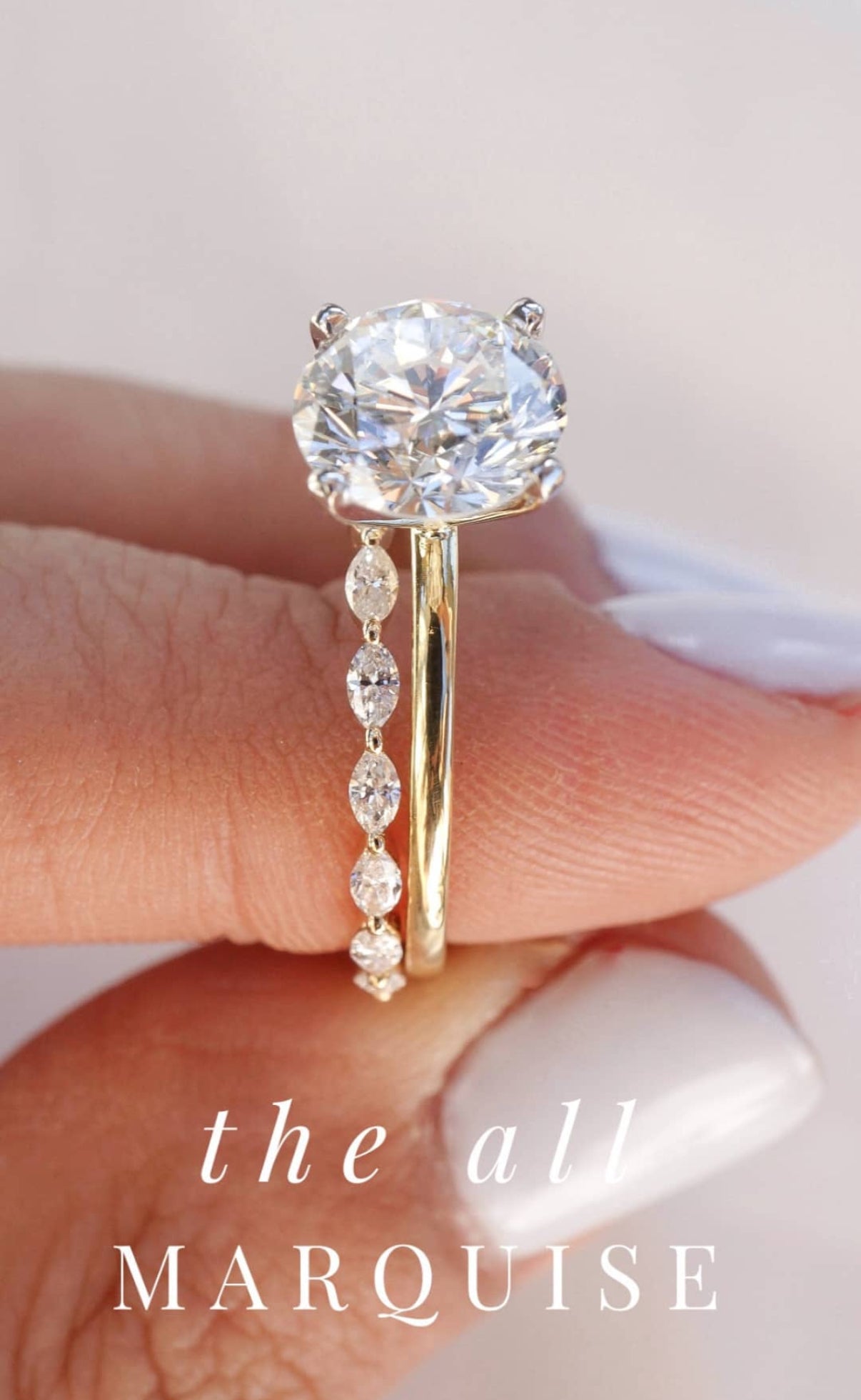 Petite Marquise Diamond Band
