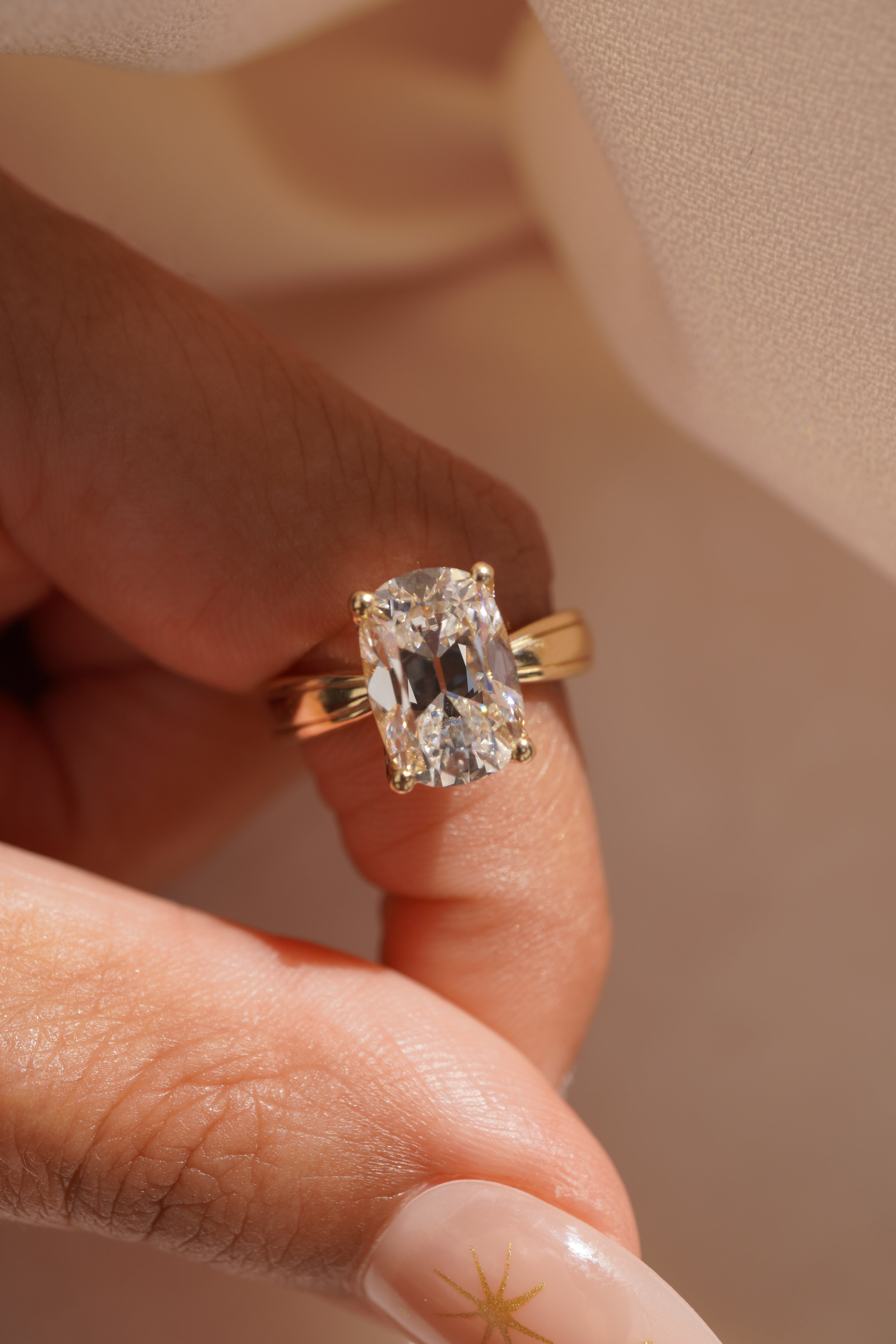 Margot Old Mine Cushion Ring