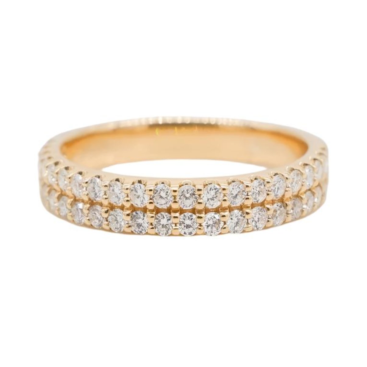 Double Row Diamond Band