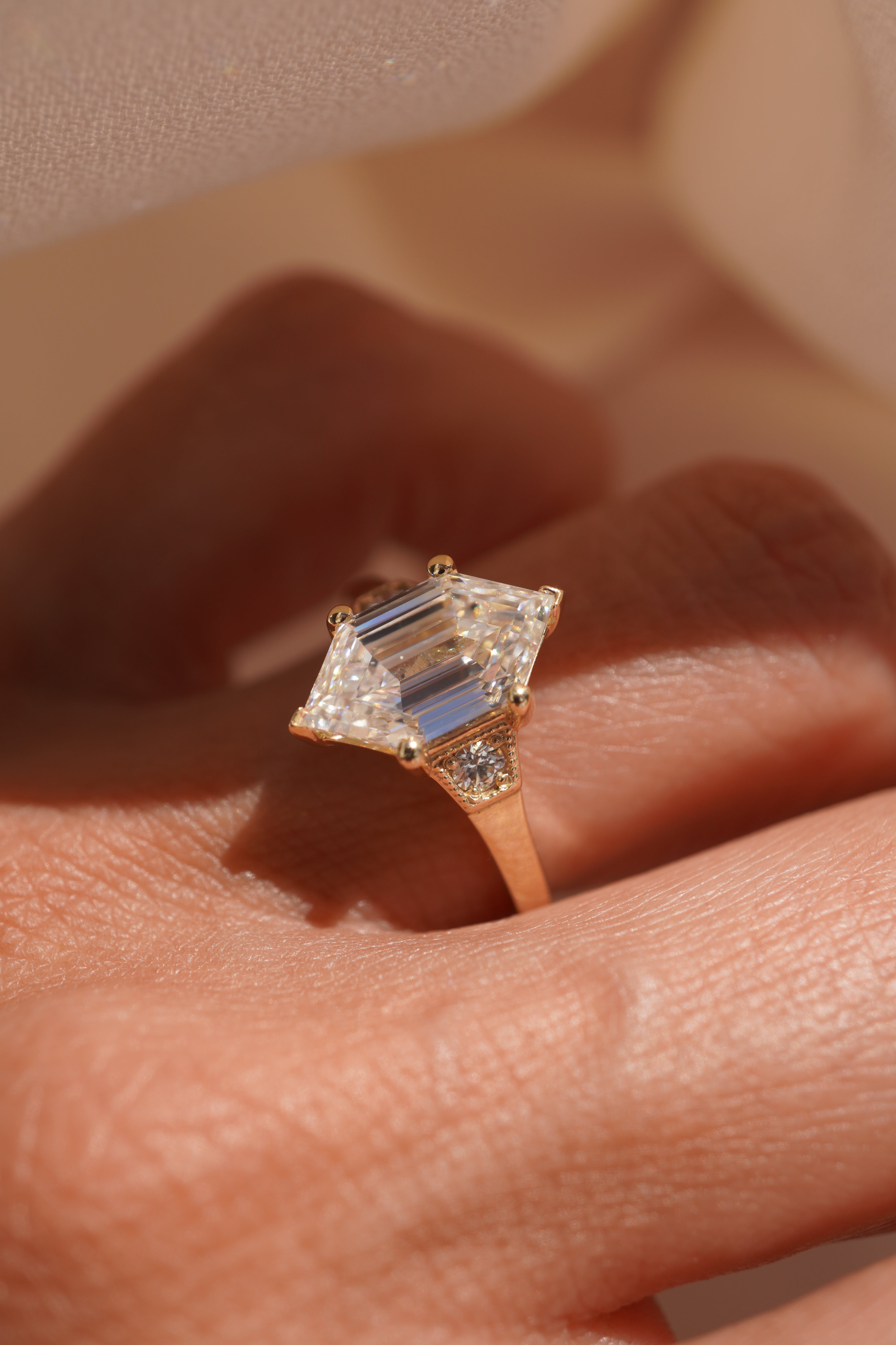 Sofia Hexagon Engagement Ring