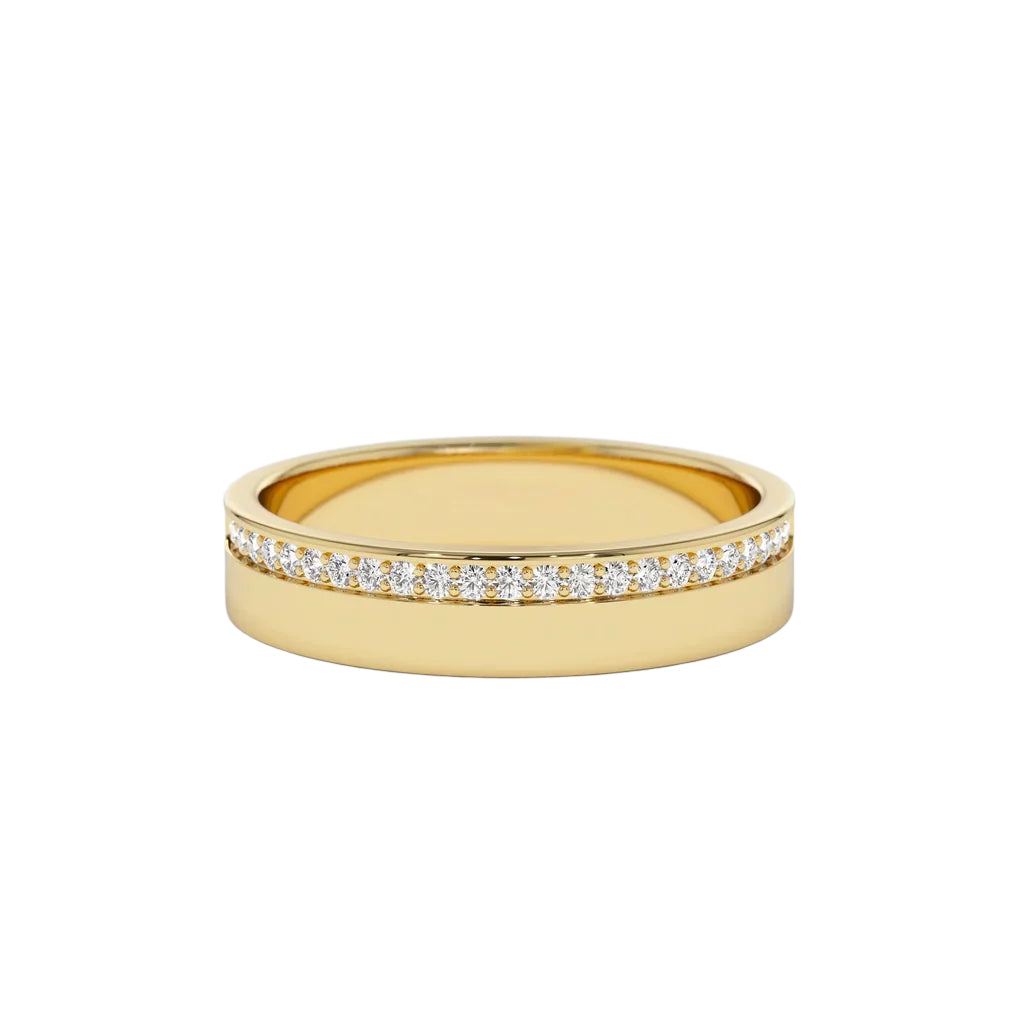 cigarette wedding band Petite Flat Cigar 14k Rose Gold The American Gold House (TAGH) Handmade 3MM Cigar Band | 10kt