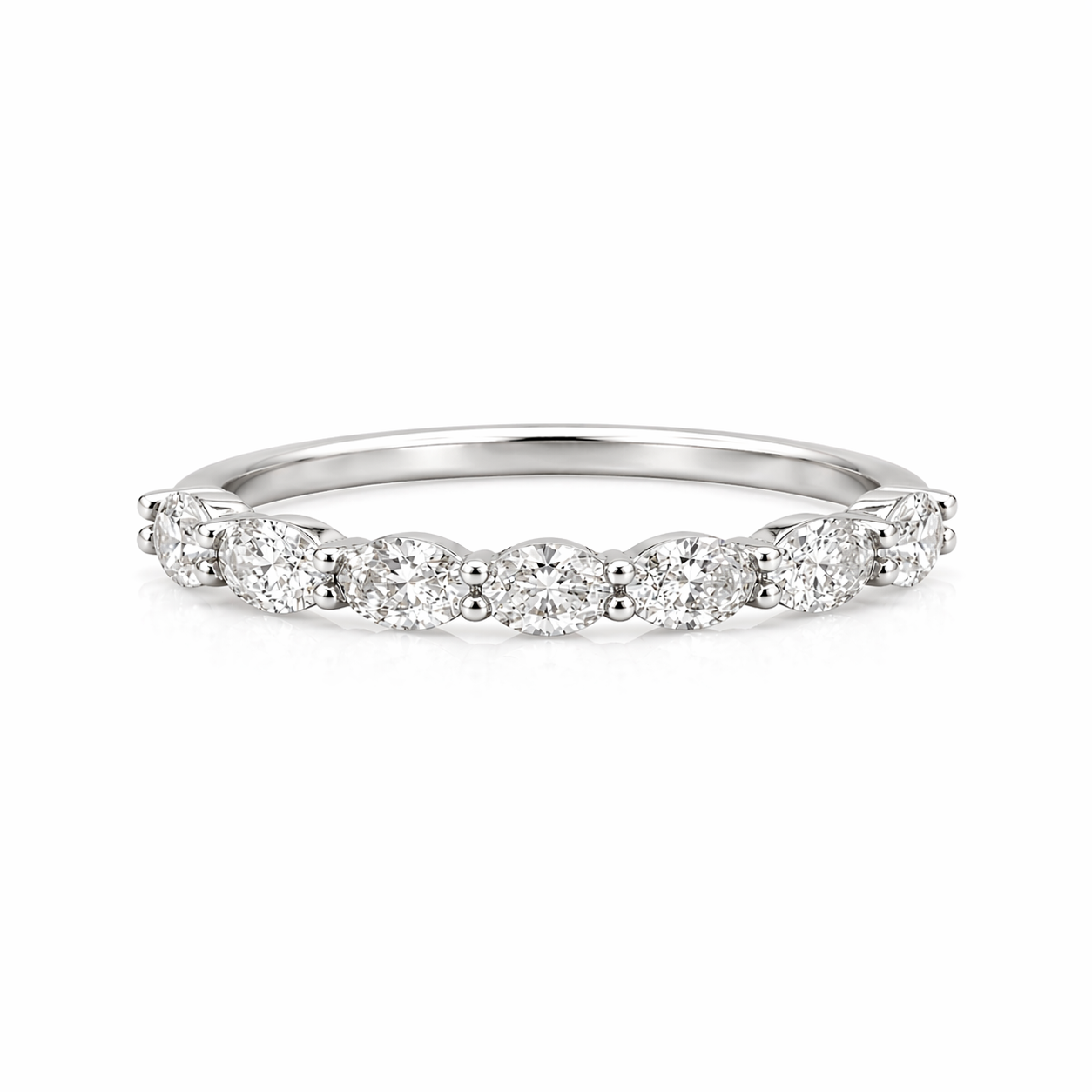 Lab Grown Petite East-West Oval Band