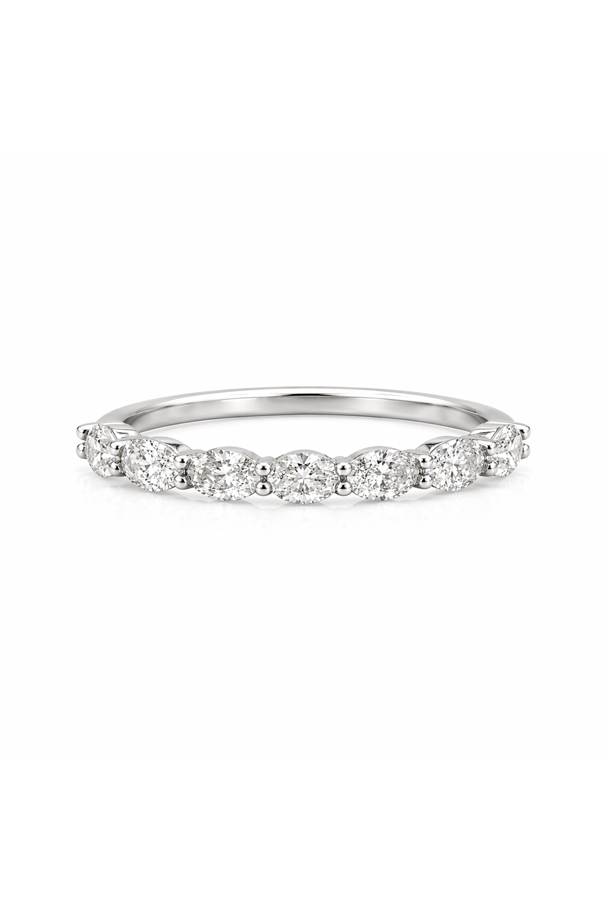 Lab Grown Petite East-West Oval Band