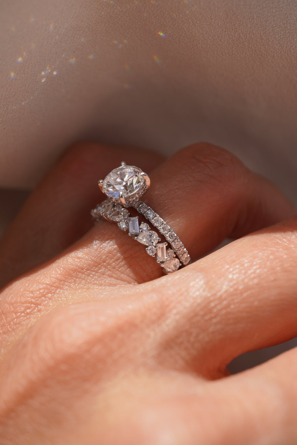 Lab Grown Mixed Pear Diamond Band