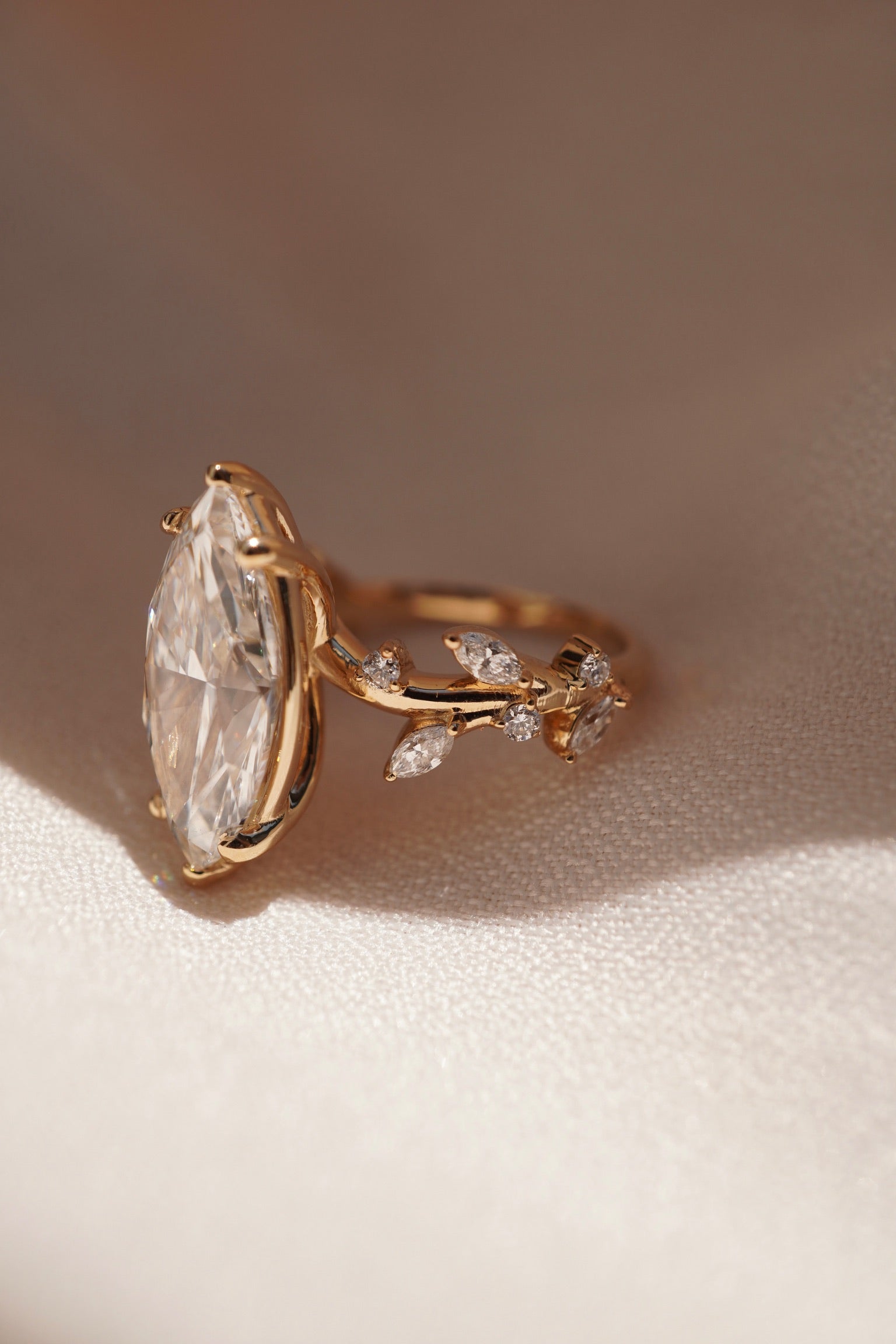 Custom Petal Engagement Ring