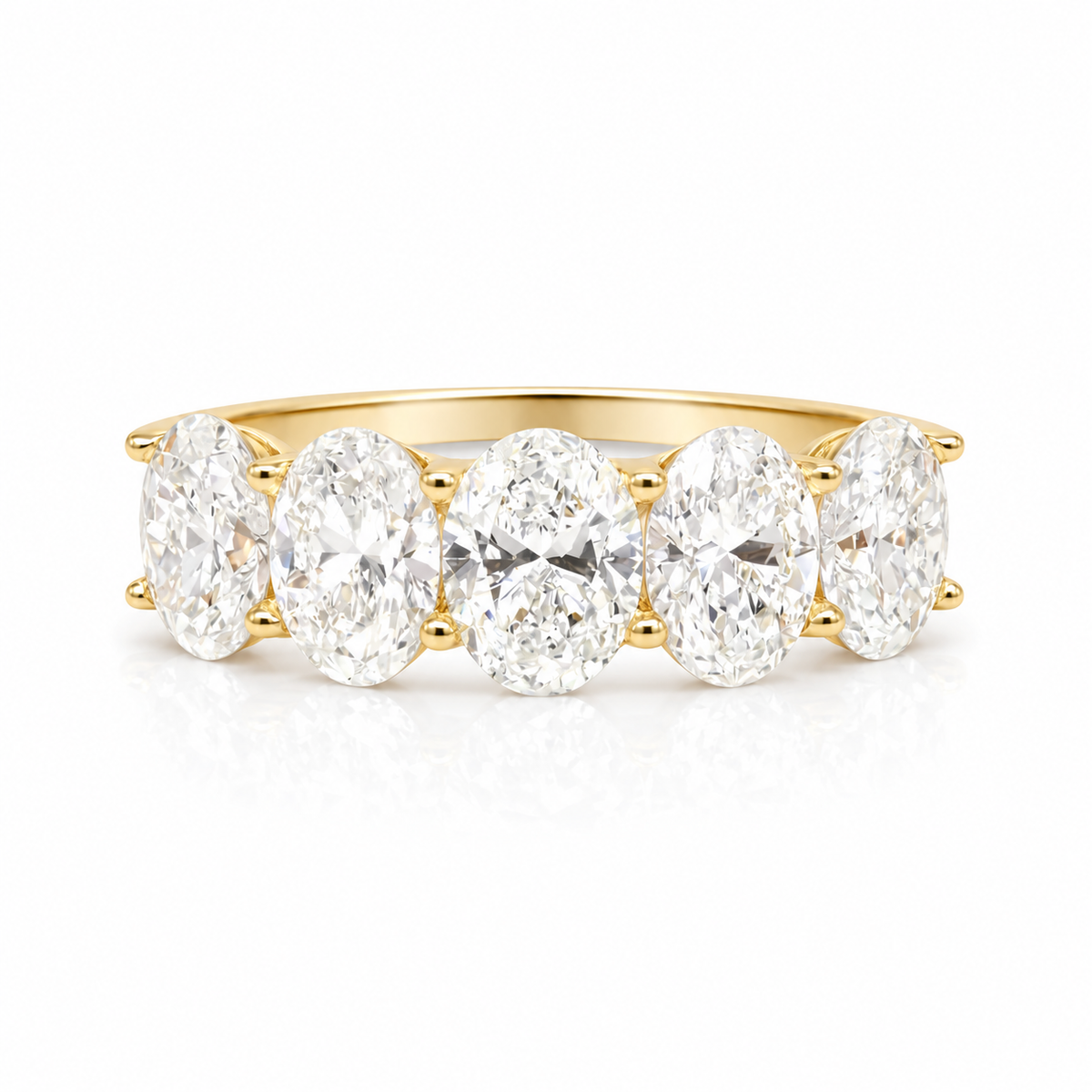 Lab Grown 5 Oval Diamond Band