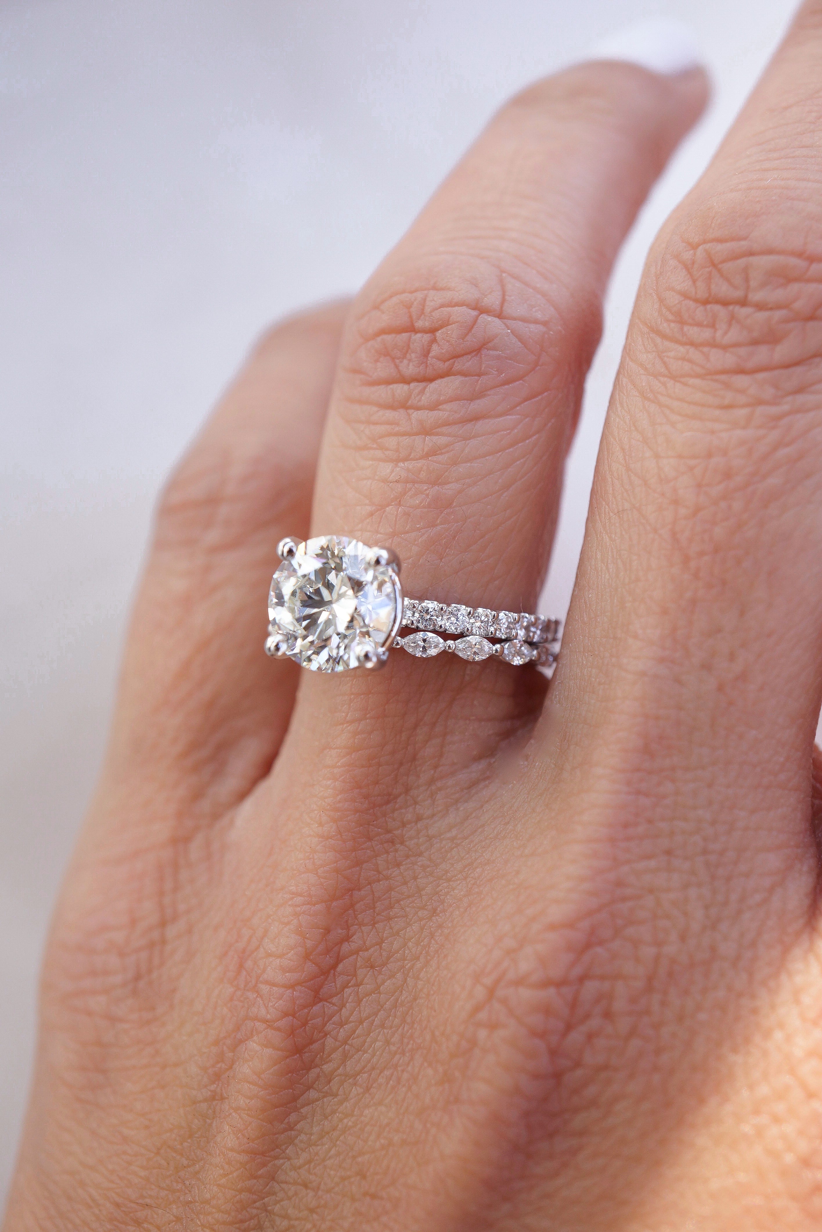 Petite Marquise Diamond Band