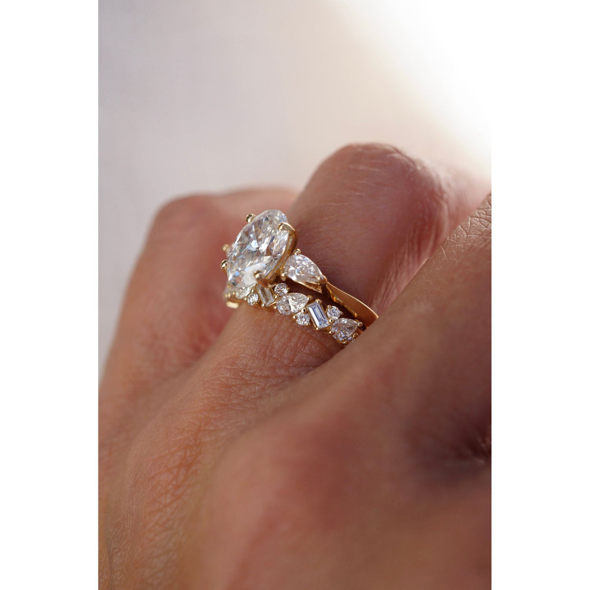 Lab Grown Mixed Pear Diamond Band