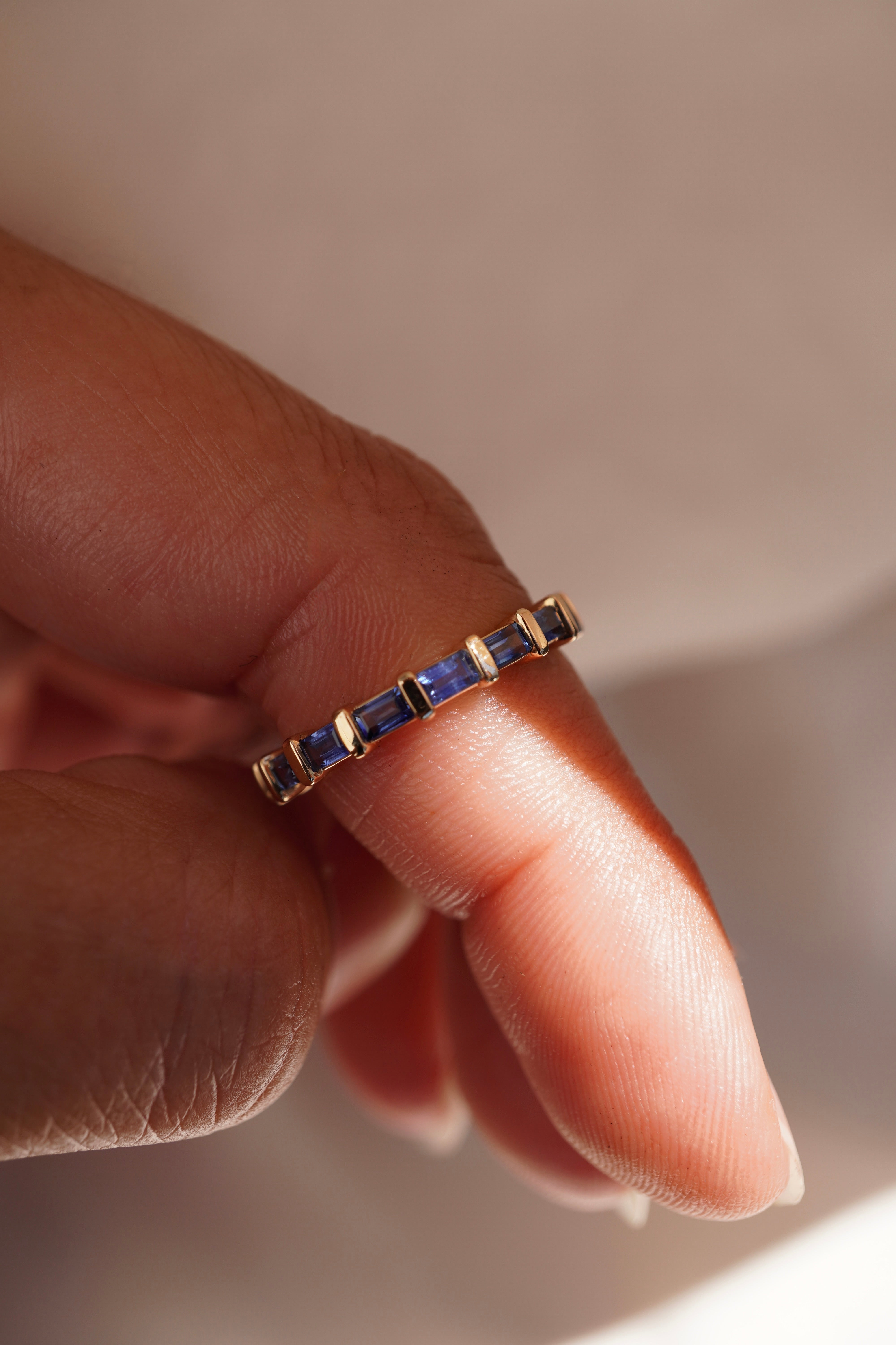 Baguette Gemstone Band