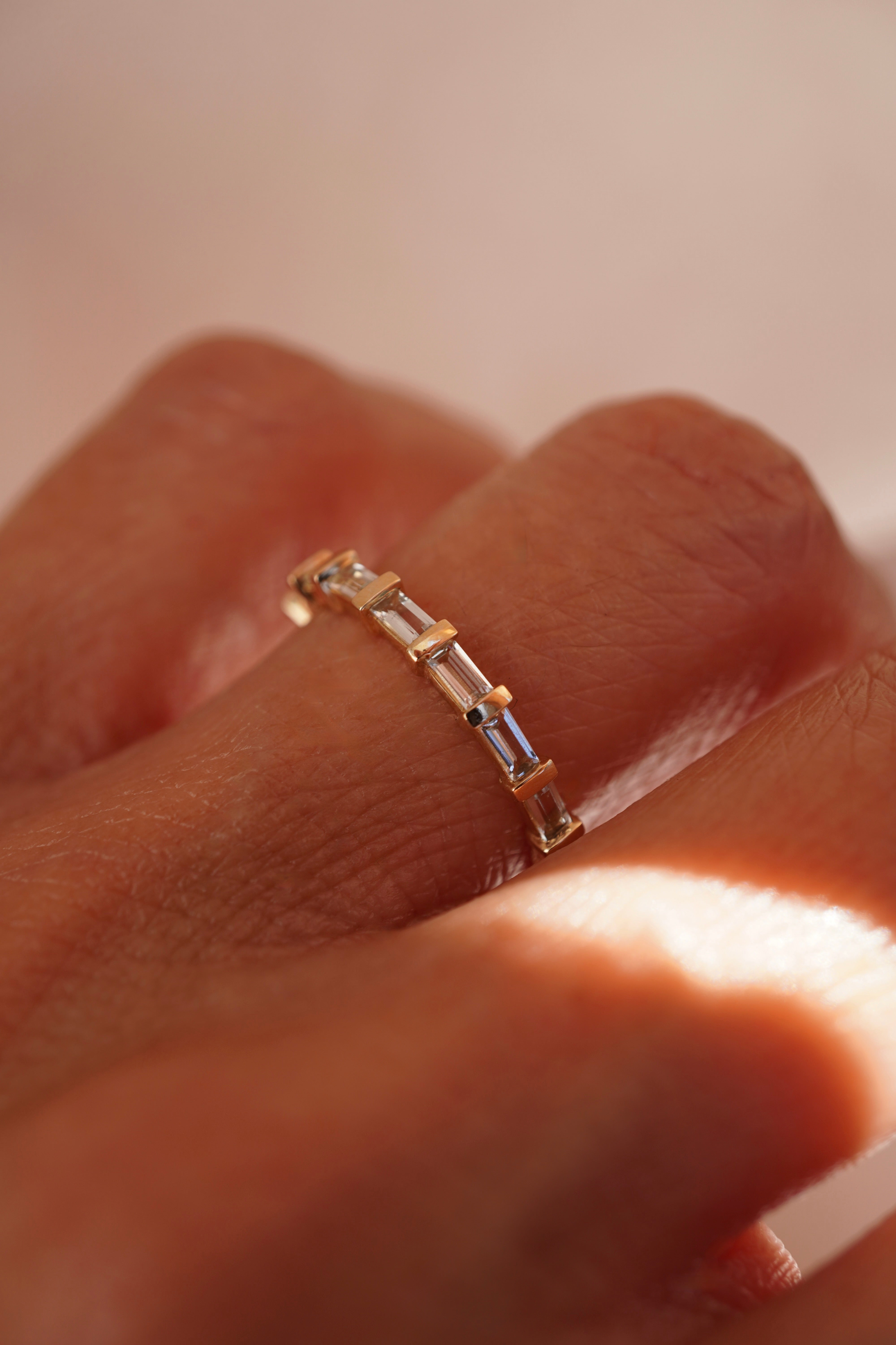 Baguette Gemstone Band