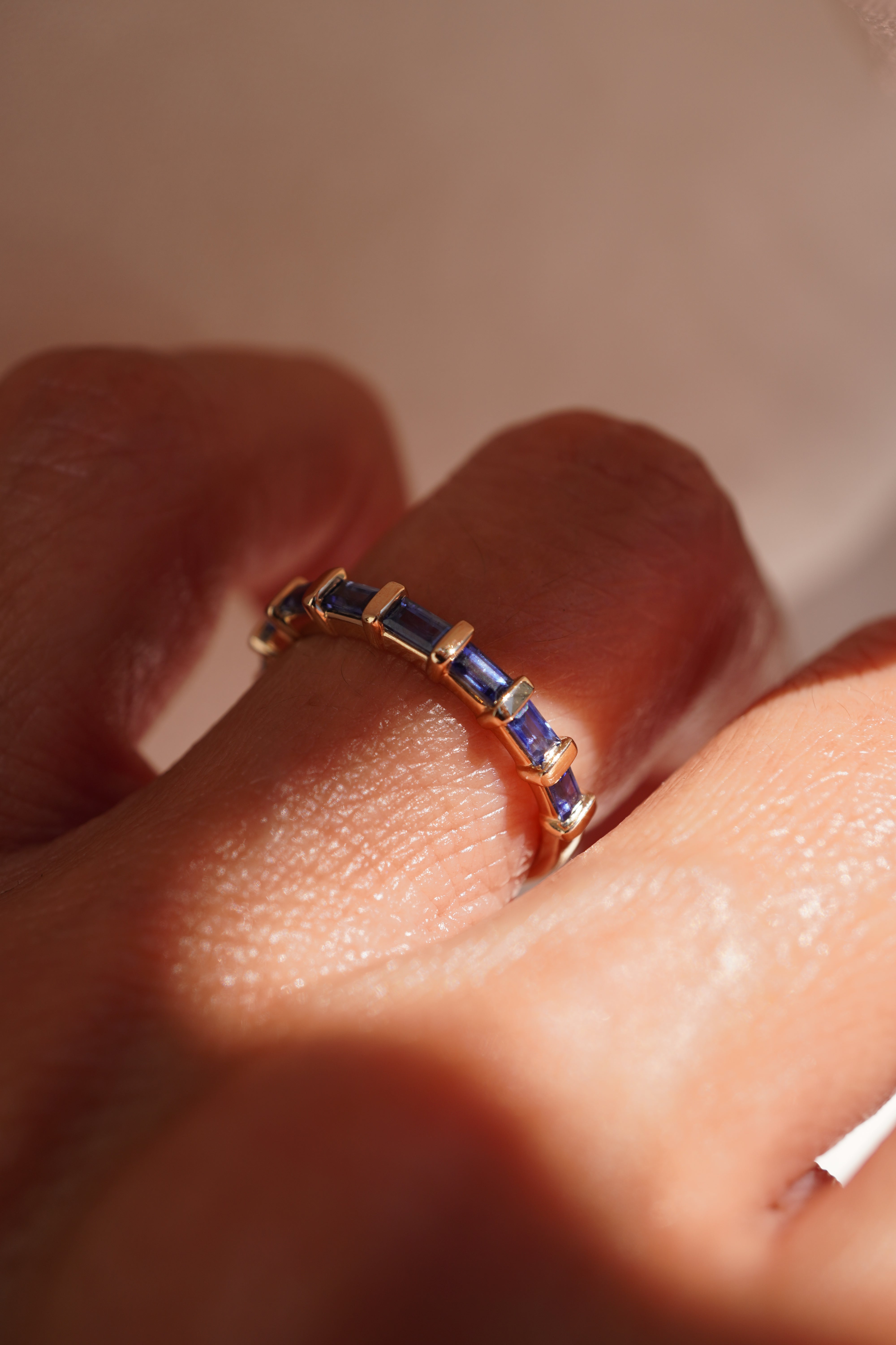 Baguette Gemstone Band