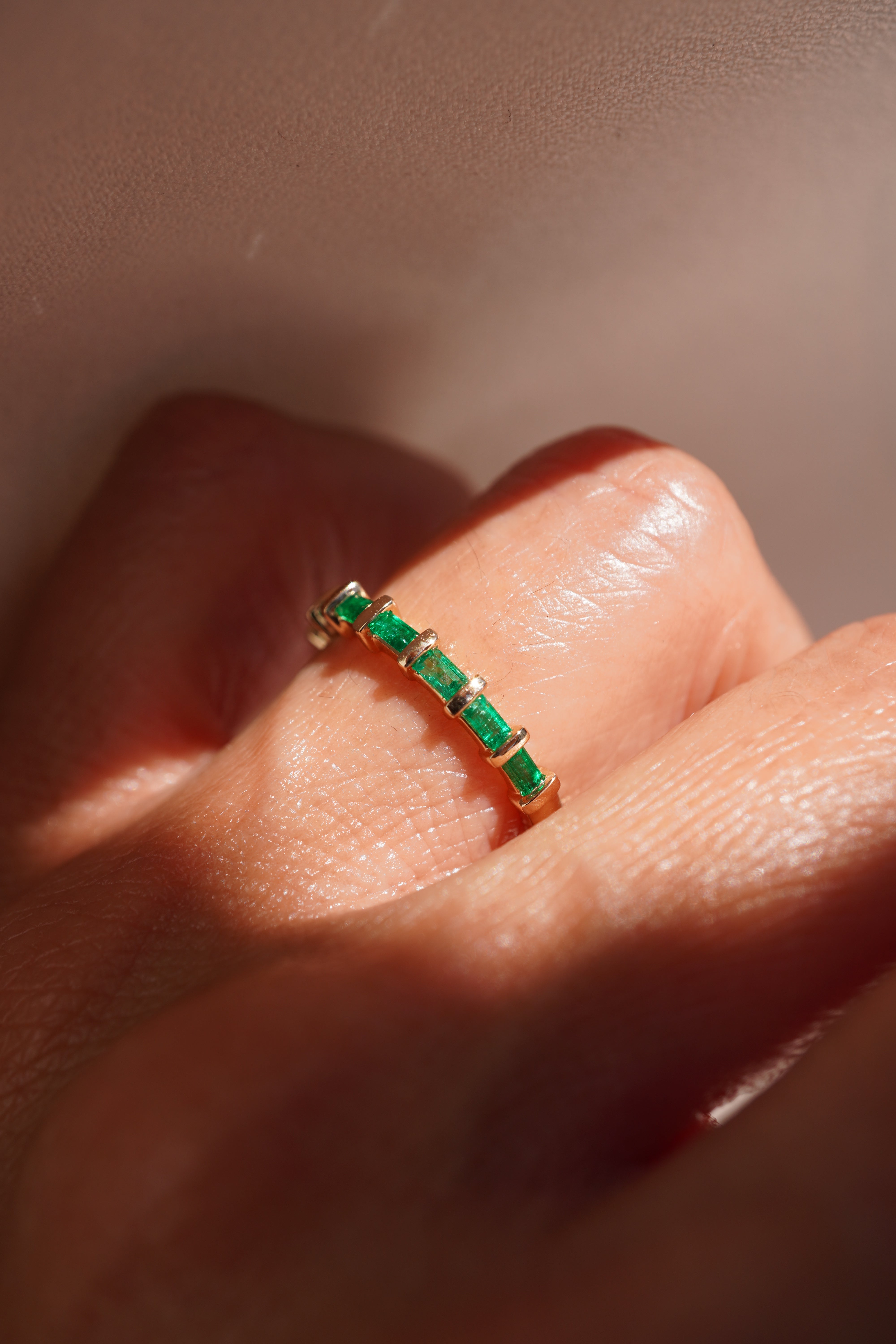 Baguette Gemstone Band