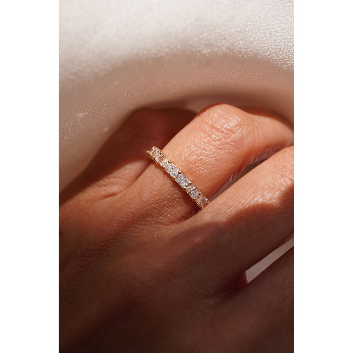 Lab Grown Petite East-West Radiant Band