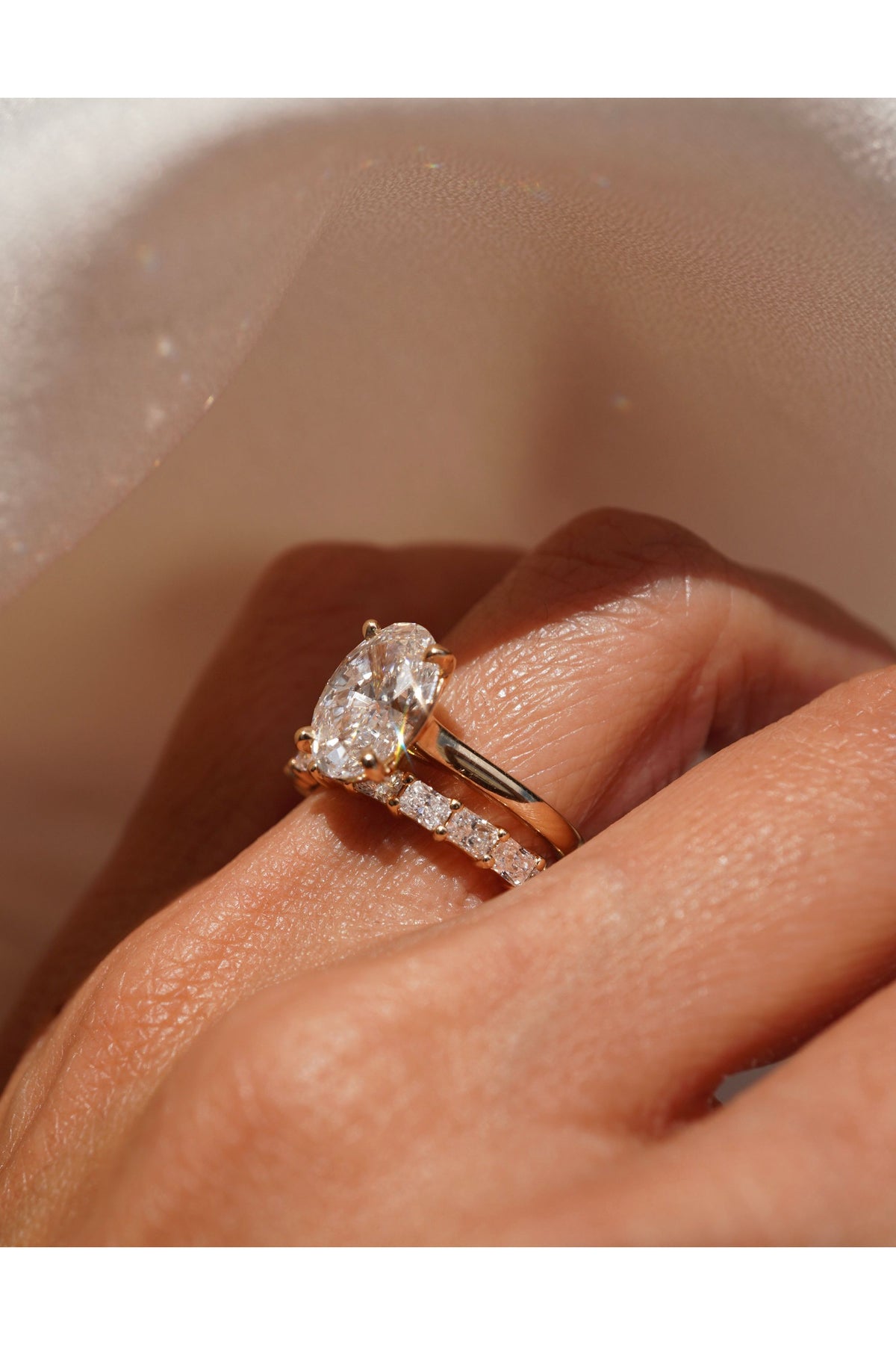 Lab Grown Petite East-West Radiant Band
