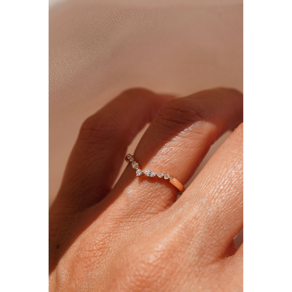 Marquise and Round Diamond Contour