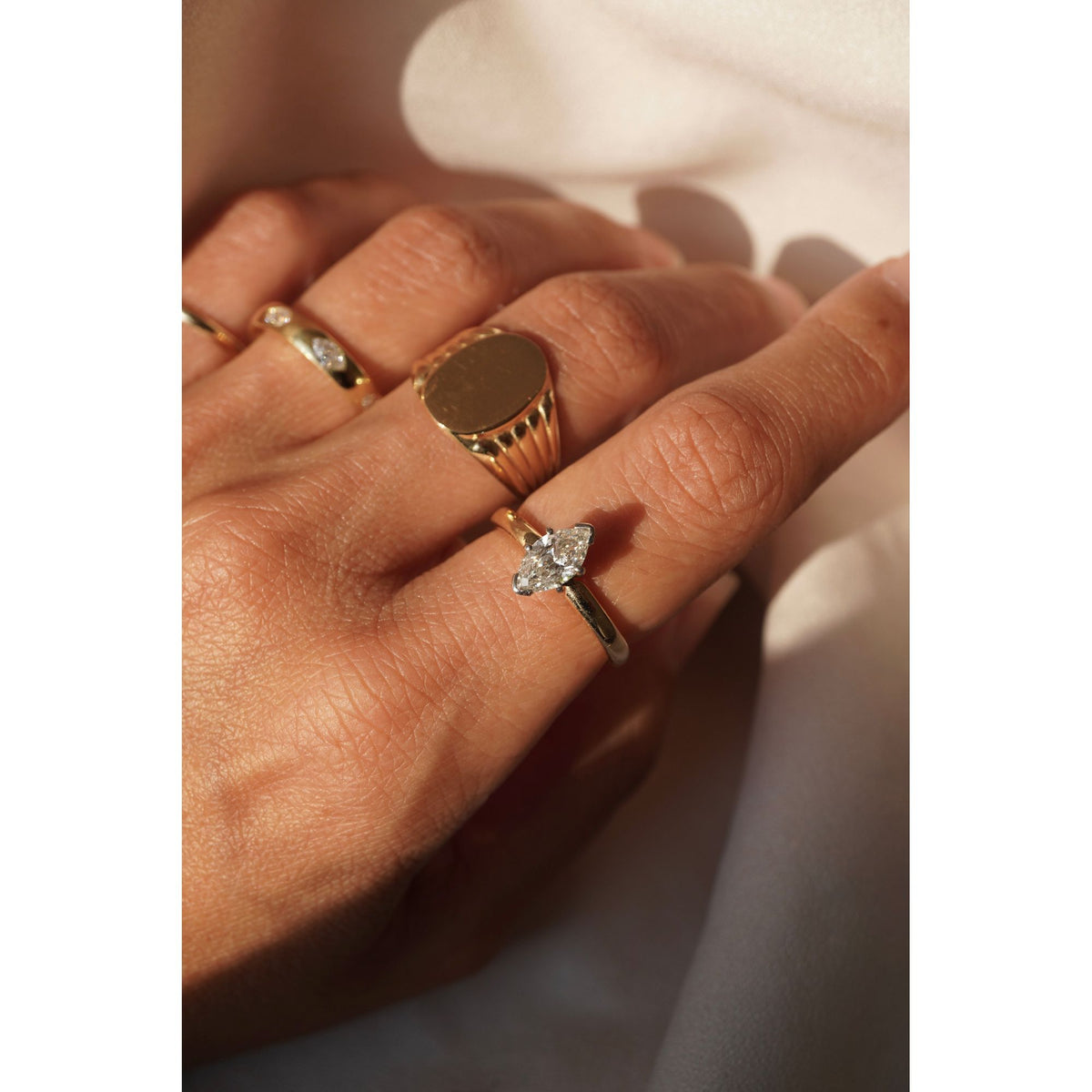 Marquise Stacking Ring
