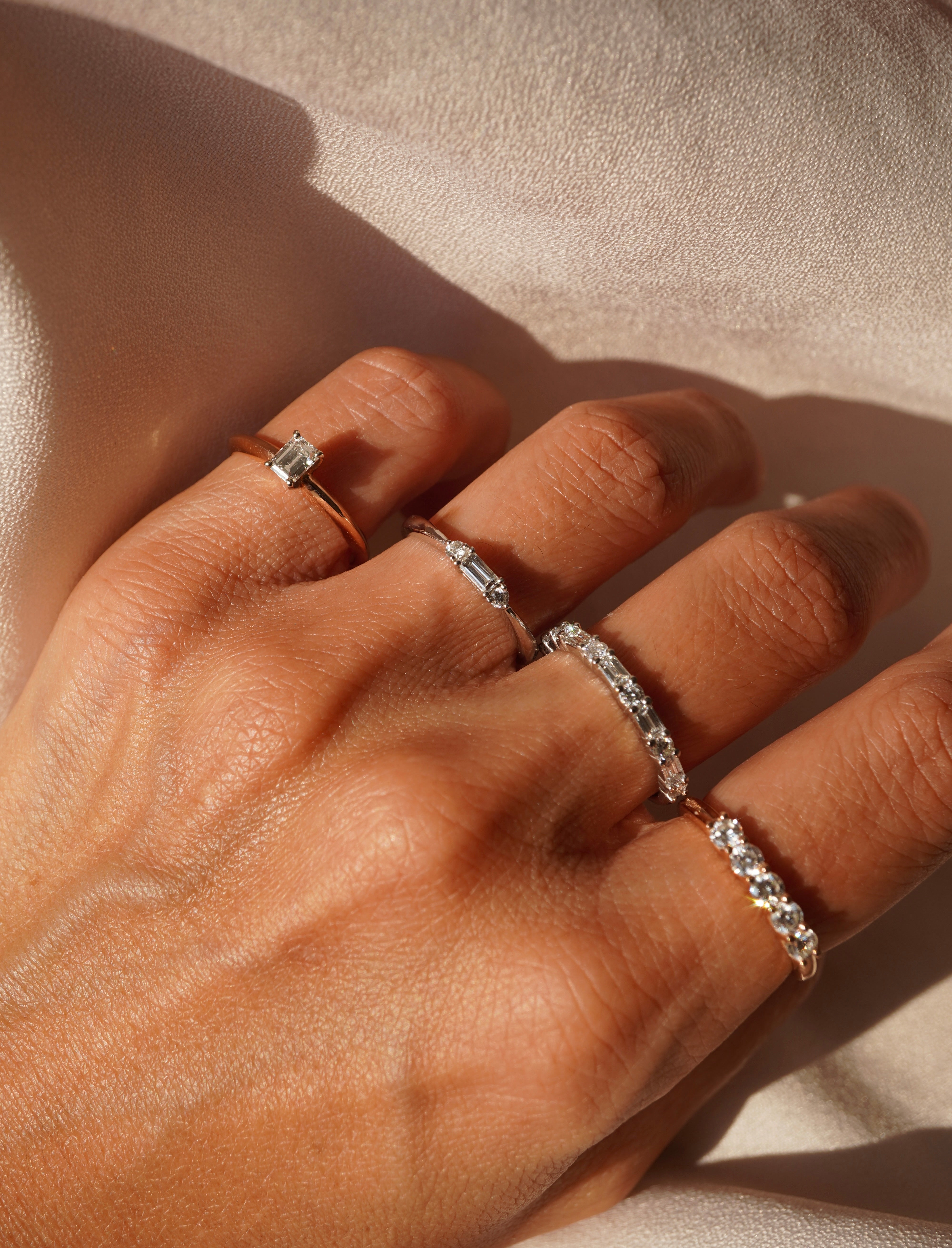 Emerald Stacking Ring