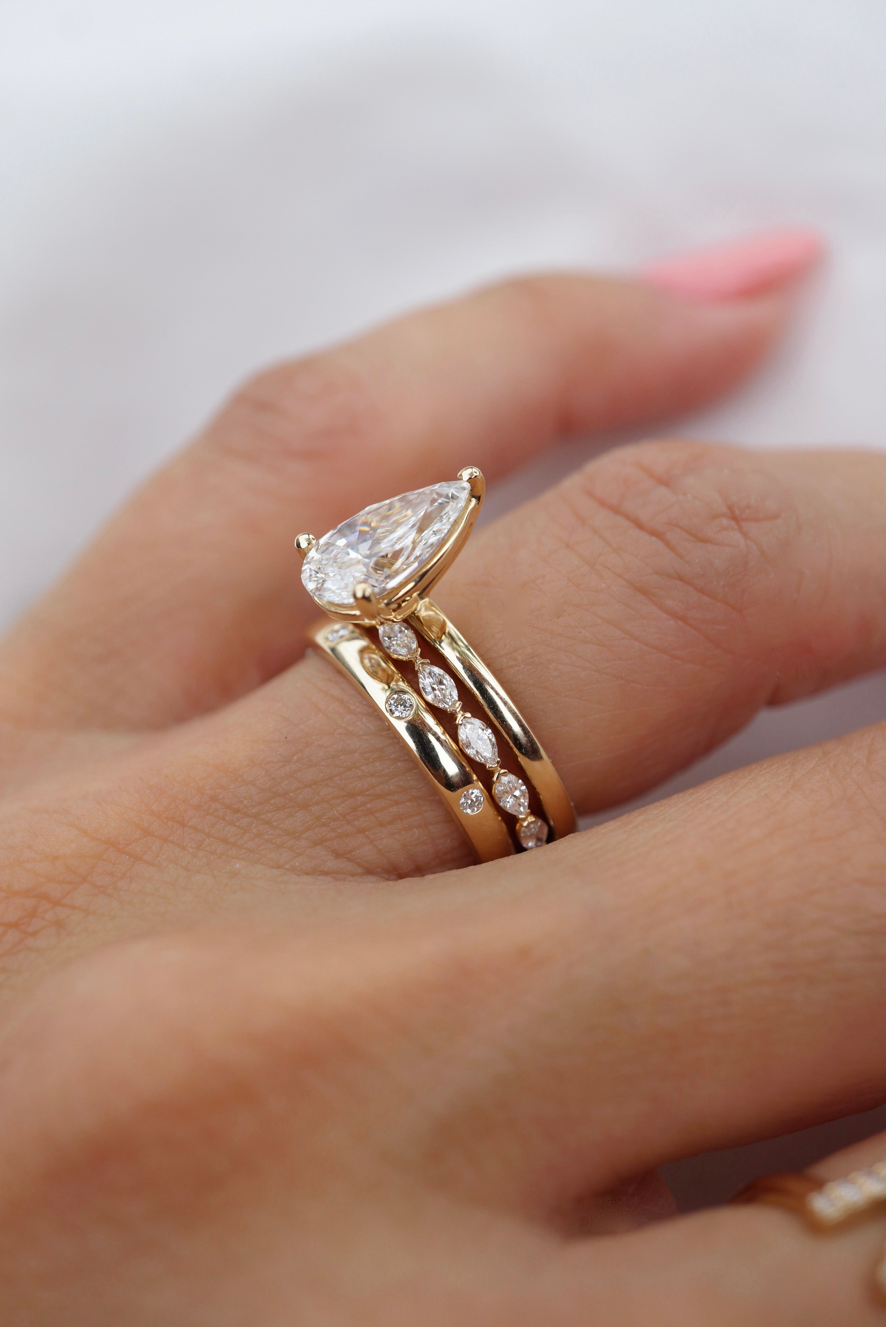Petite Marquise Diamond Band