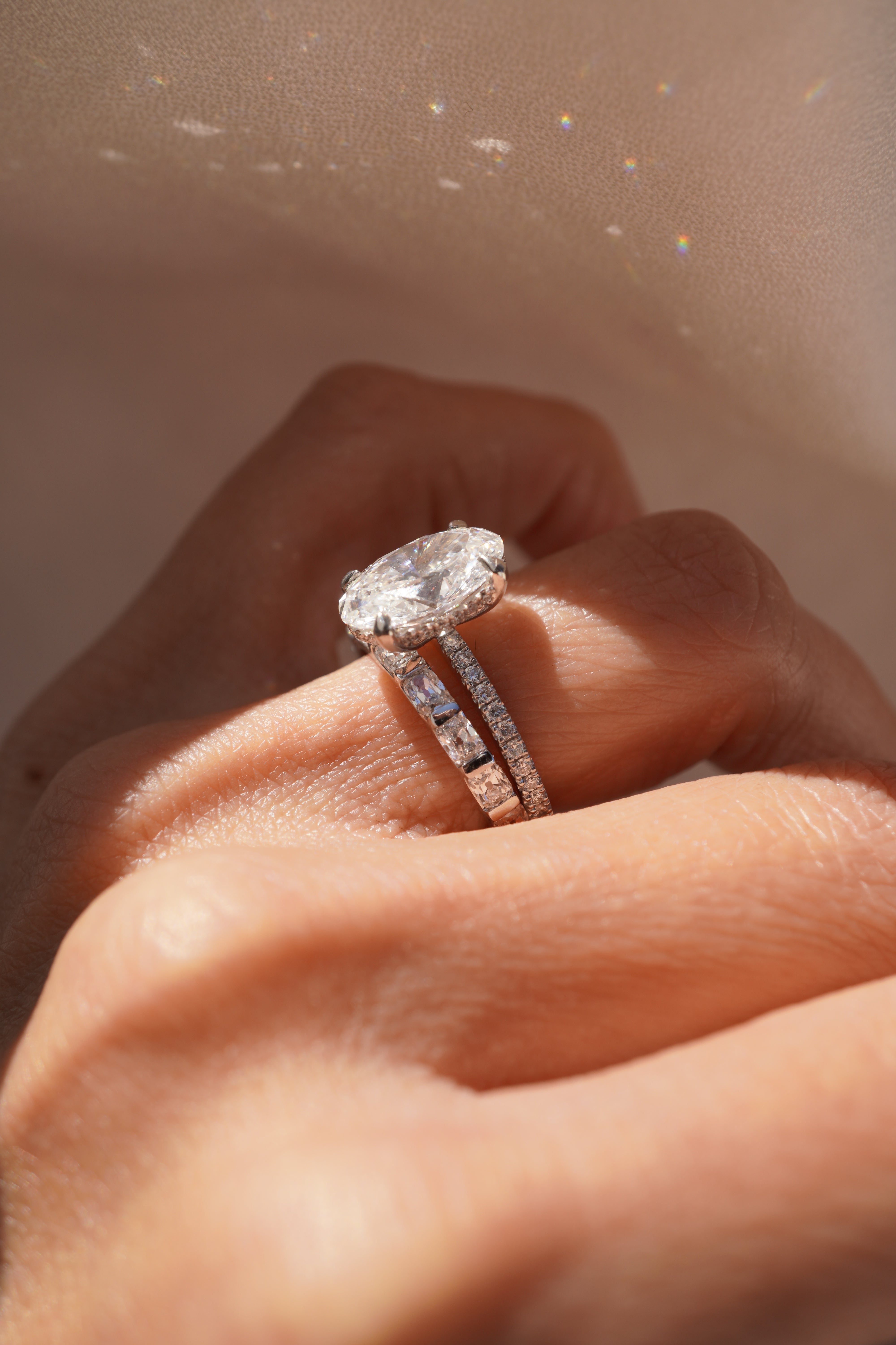 Enchanted Antique Cushion Diamond Band