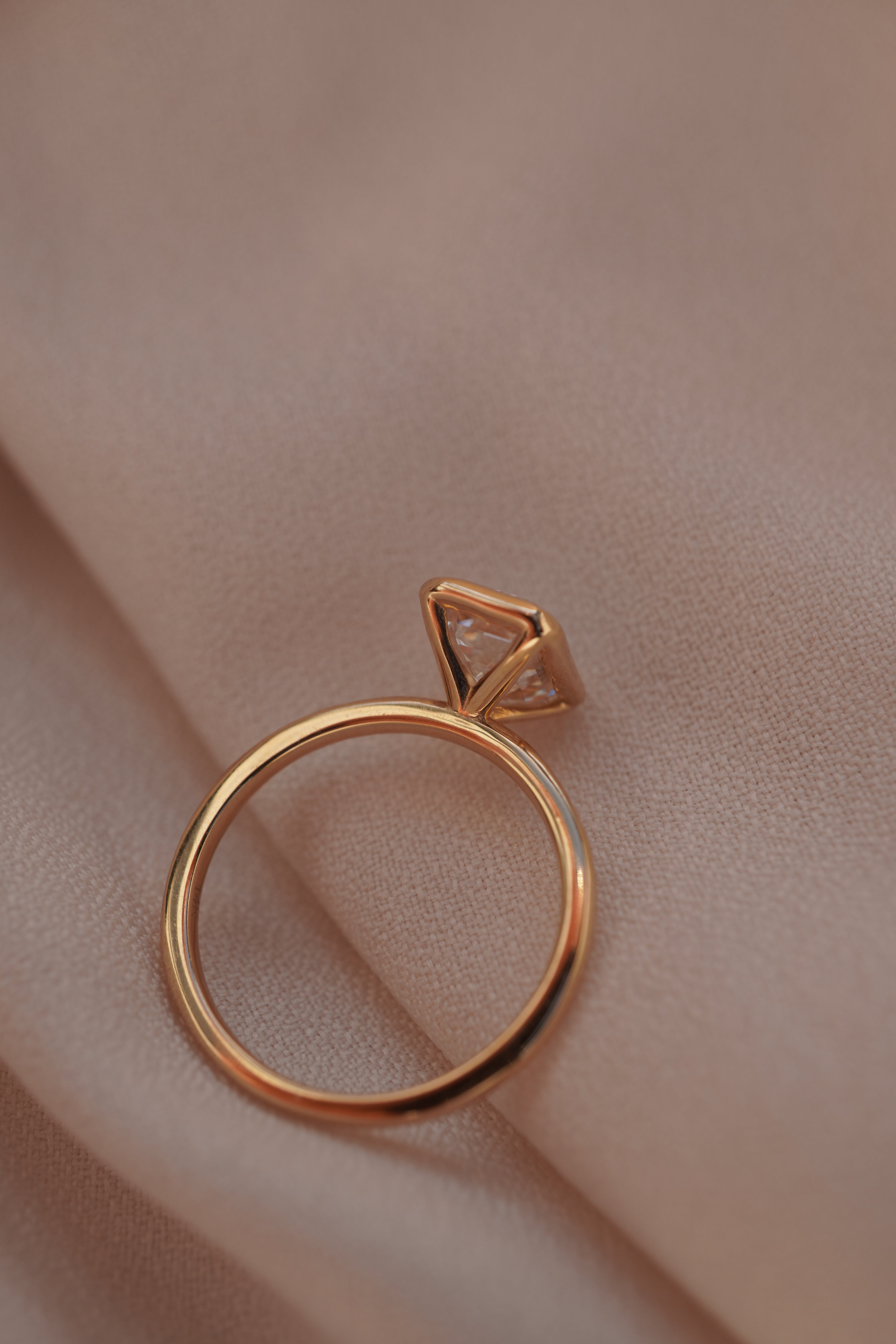 Emerald Bezel Solitaire