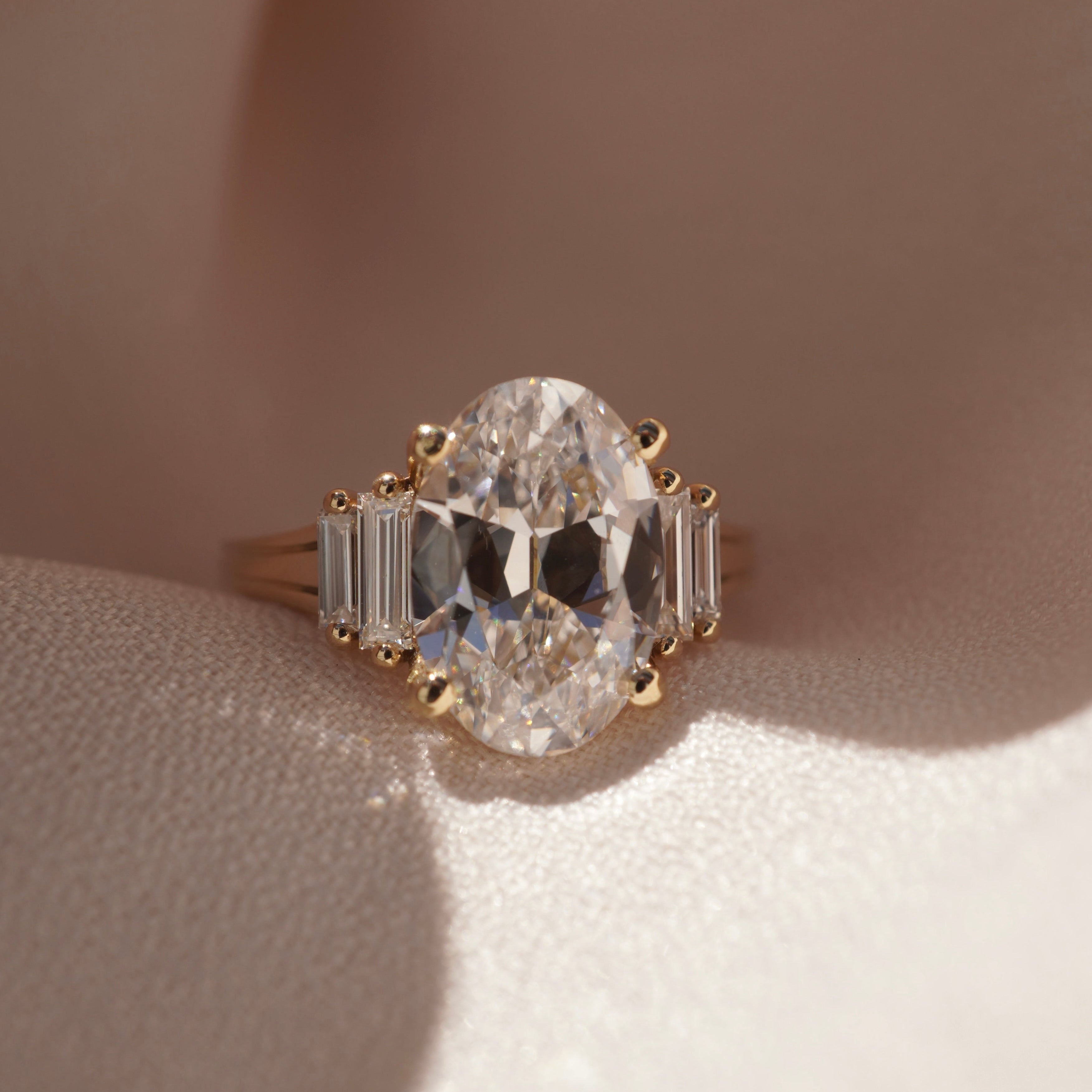 Celine Antique Oval Diamond Ring