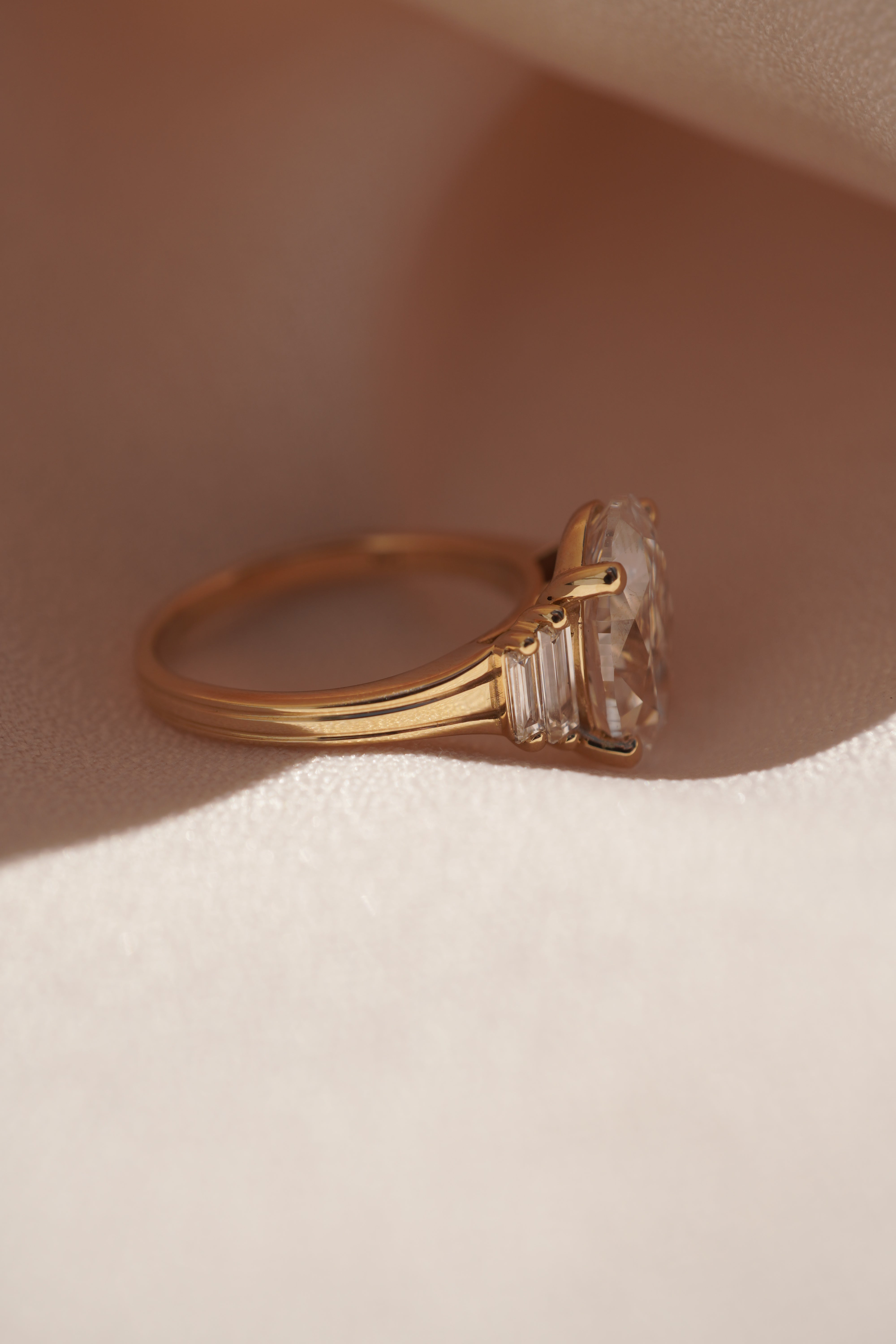 Celine Antique Oval Diamond Ring